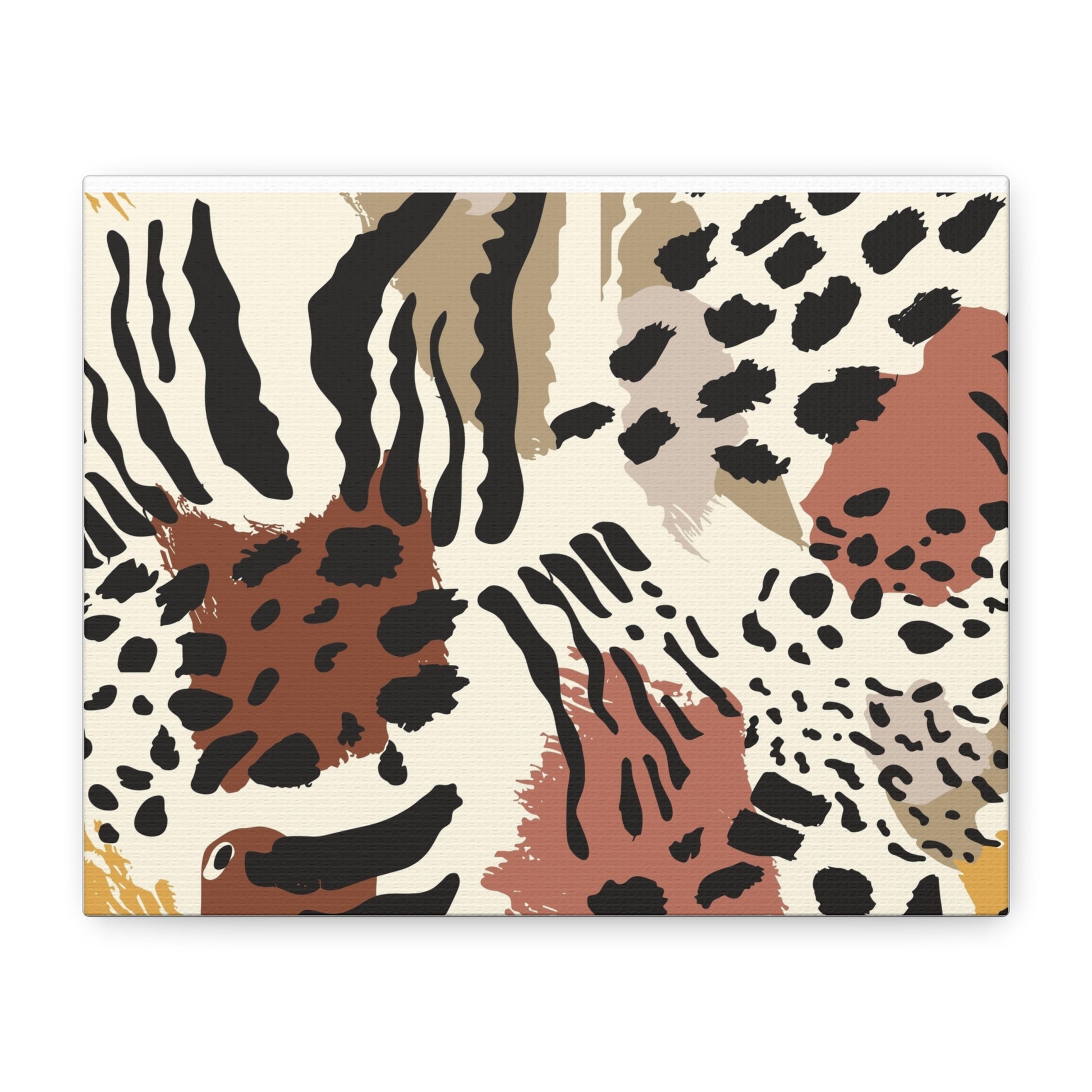 Abstract Animal Print Canvas Art - Modern Home Decor