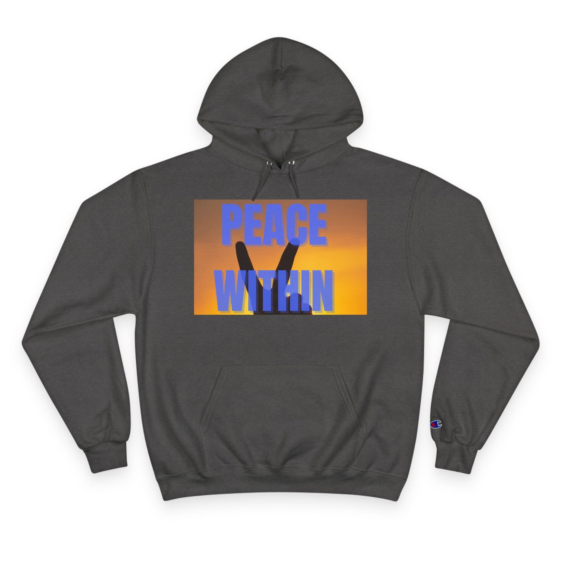 Champion Hoodie - Peace Within & Fly Like an Eagle | Inspirational Apparel