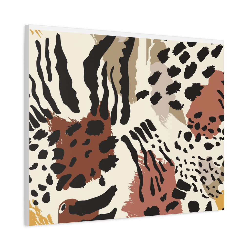 Abstract Animal Print Canvas Art - Modern Home Decor