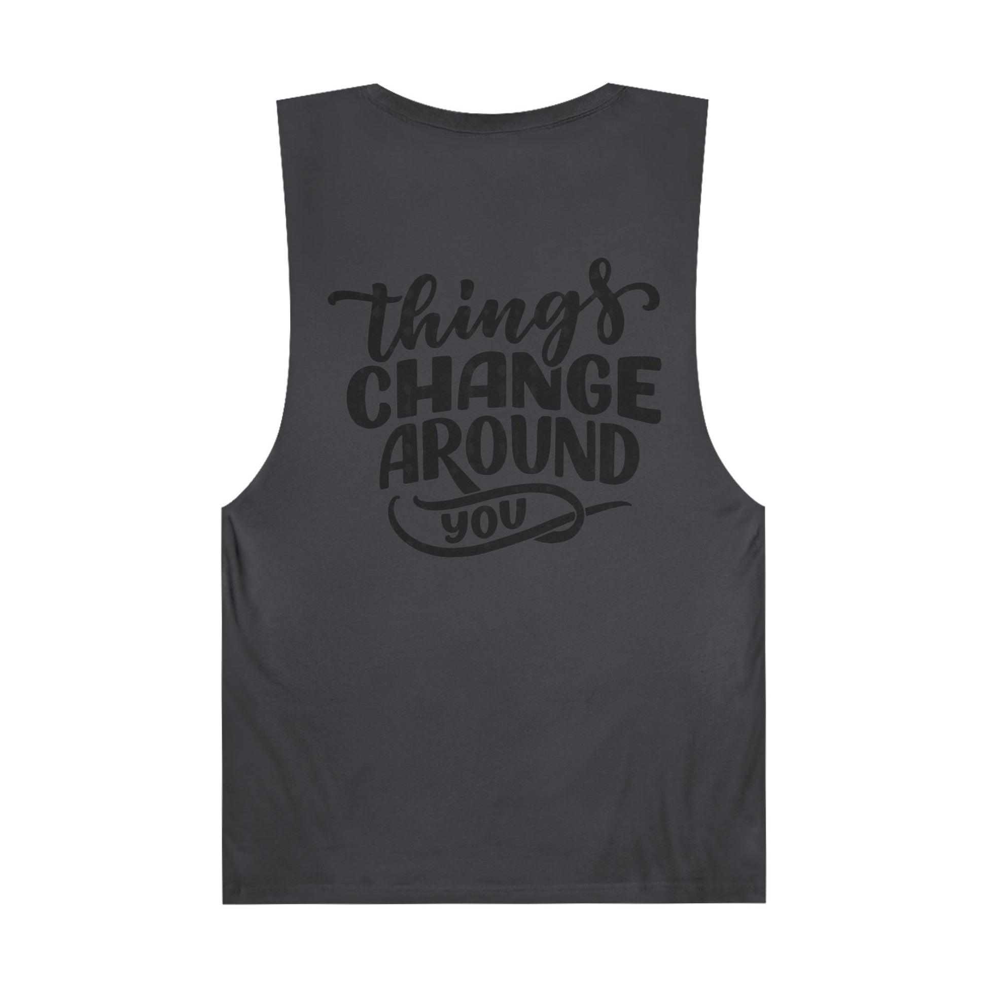 Inspirational Unisex Tank Top - 'Life is a Journey' & 'Things Change Around You'