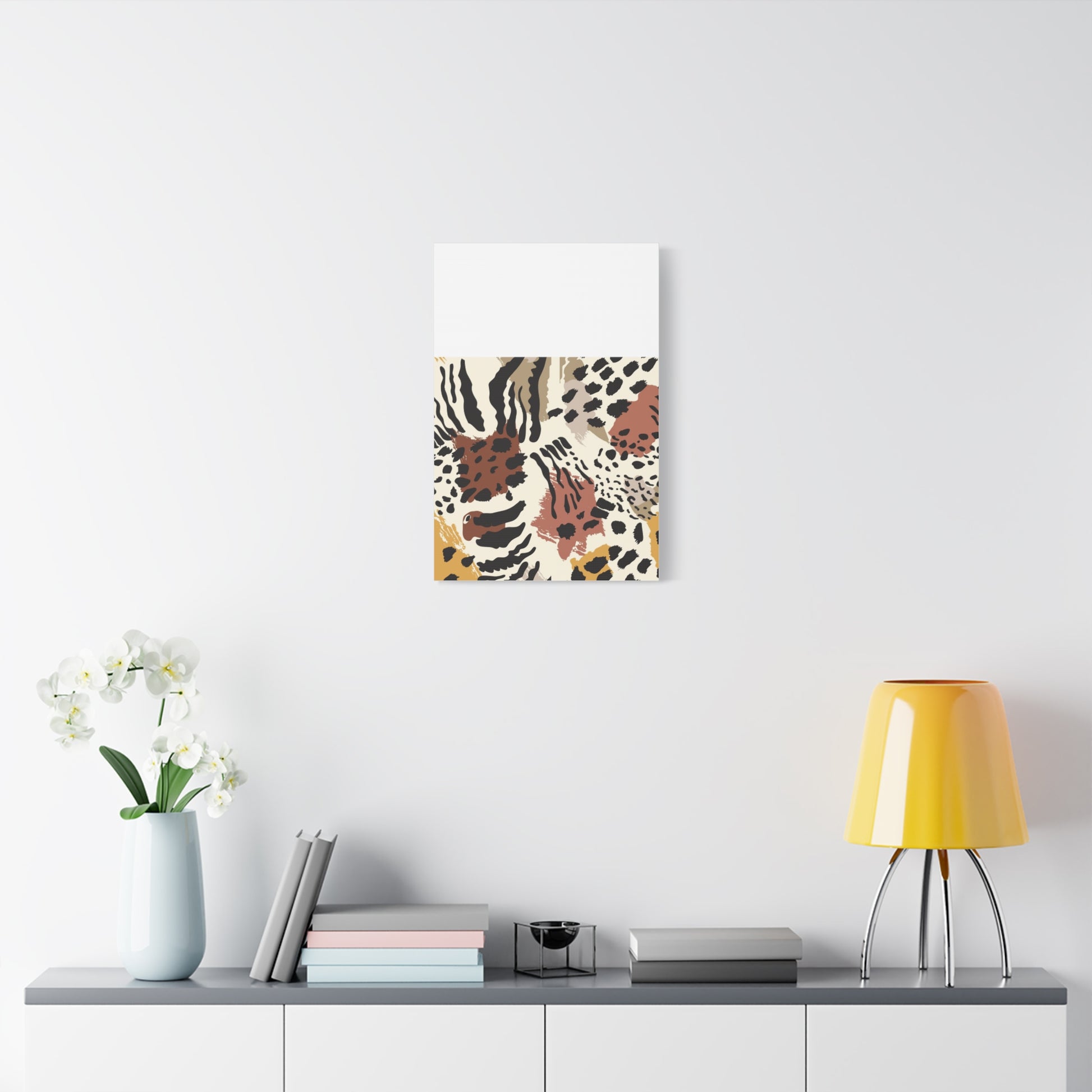 Abstract Animal Print Canvas Art - Modern Home Decor