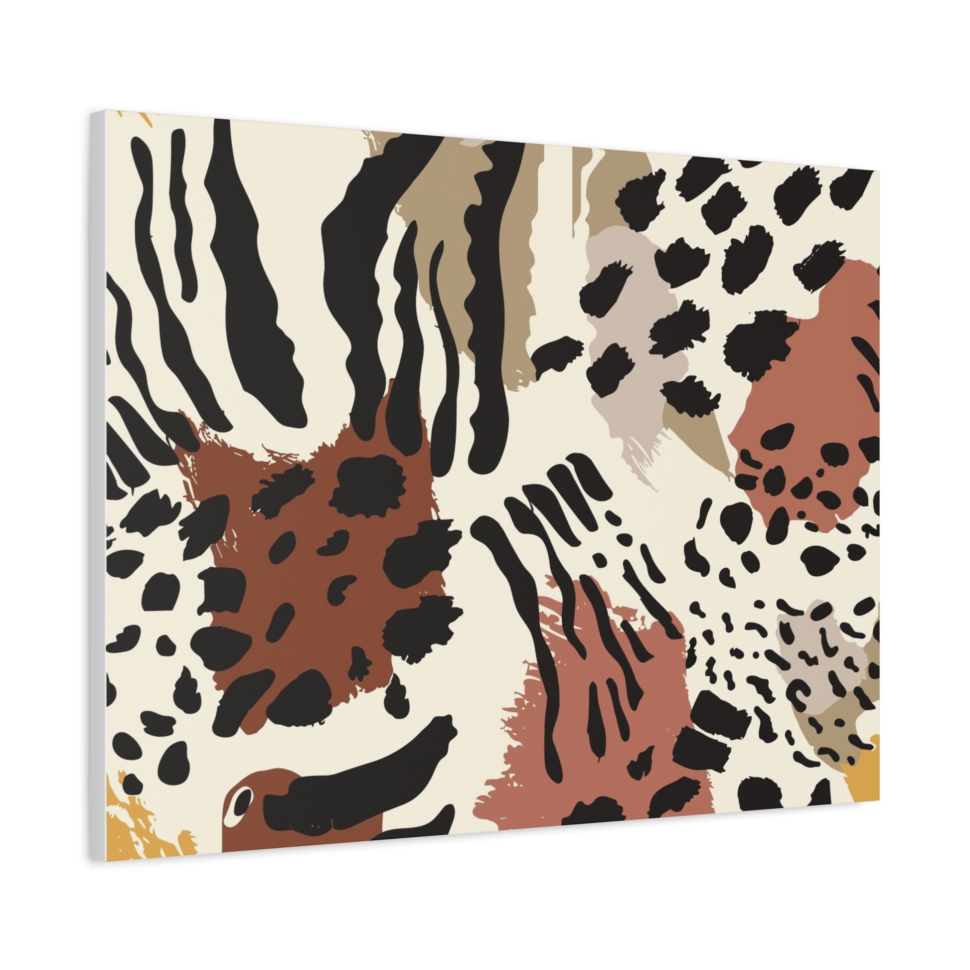Abstract Animal Print Canvas Art - Modern Home Decor