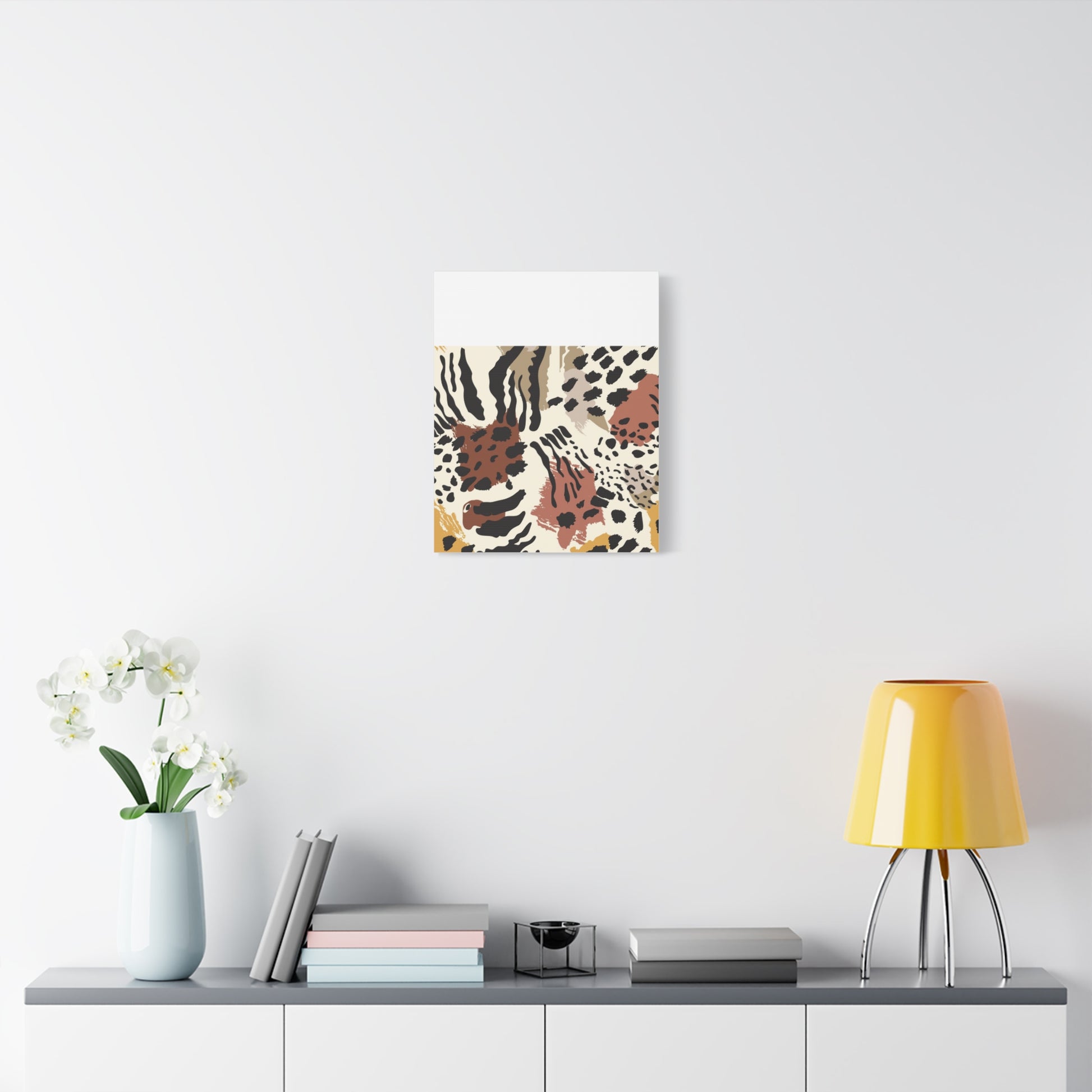 Abstract Animal Print Canvas Art - Modern Home Decor