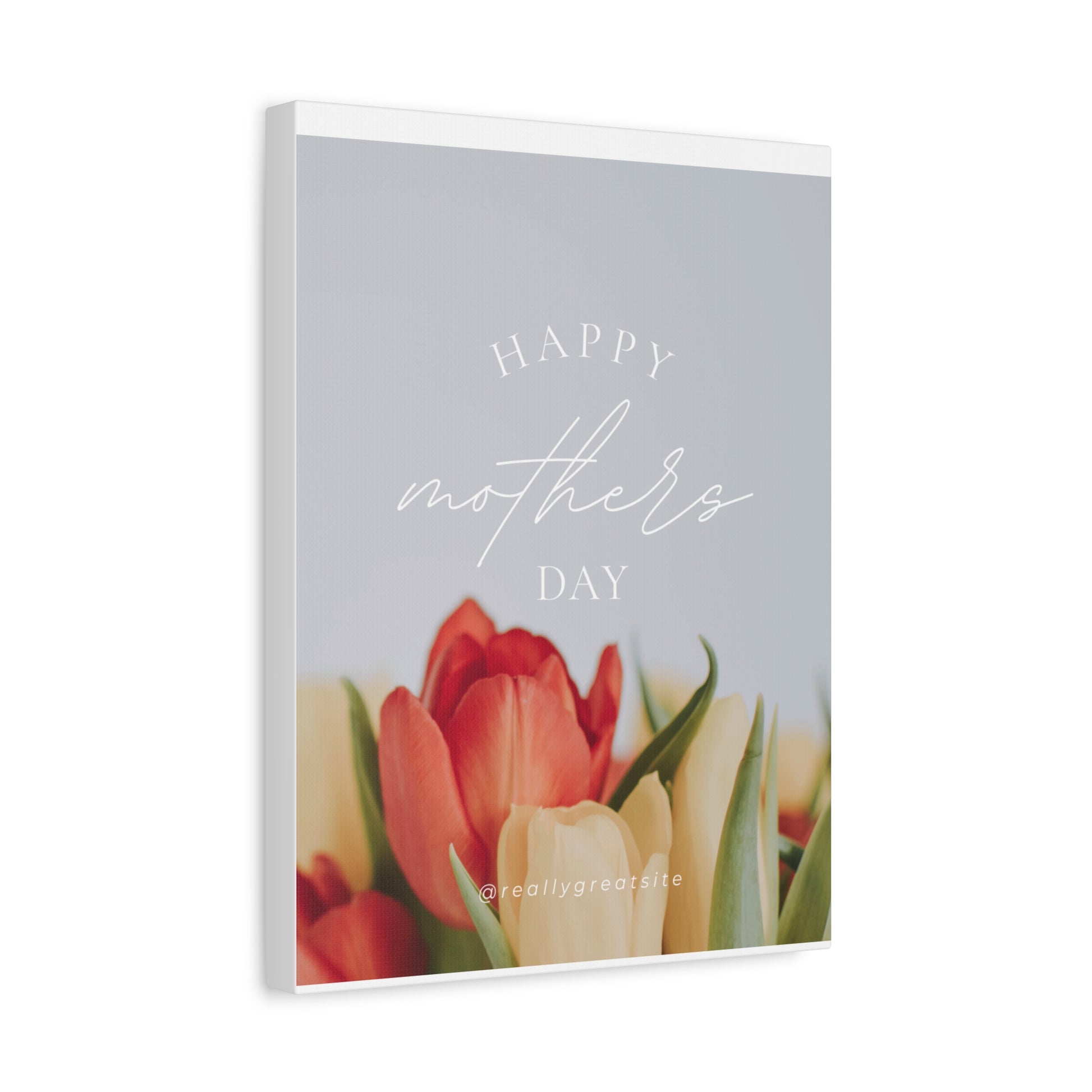 Mother's Day Matte Canvas Wall Art - Floral Design