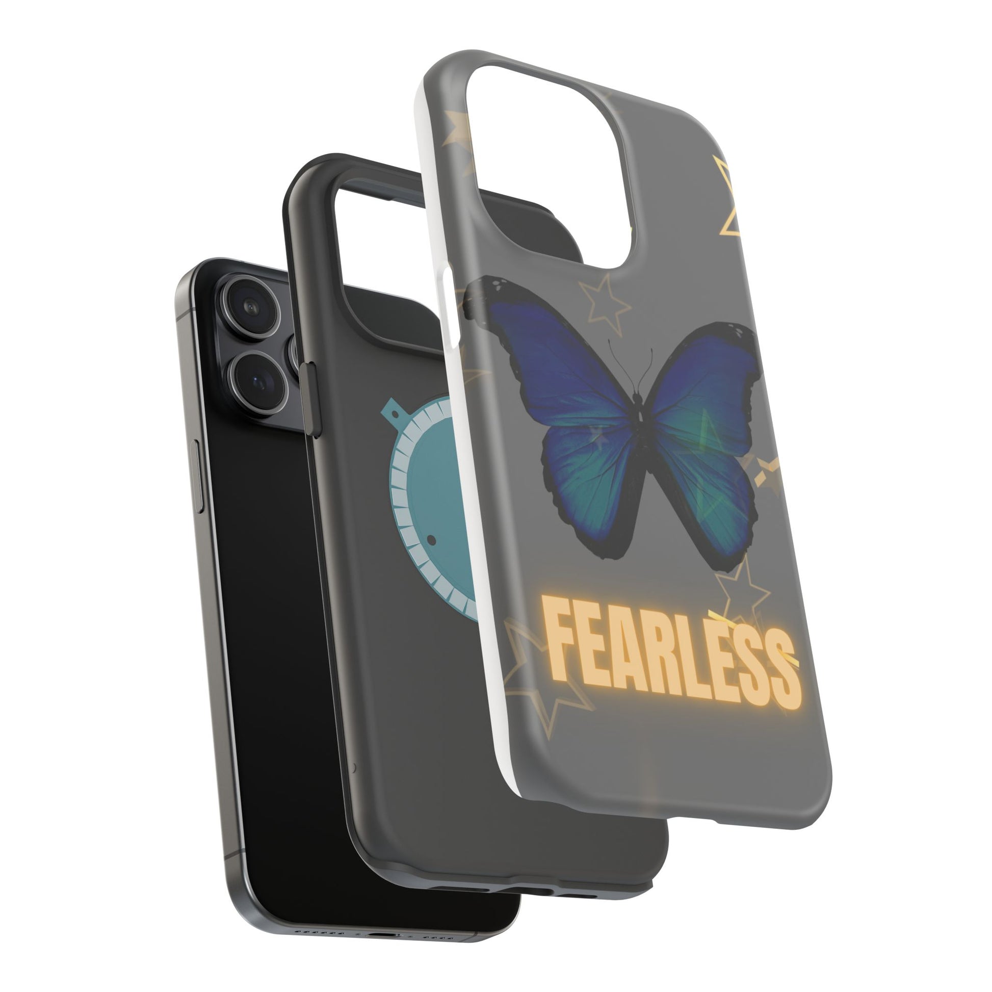 Fearless Butterfly Magnetic Phone Case - Bold and Inspirational Design