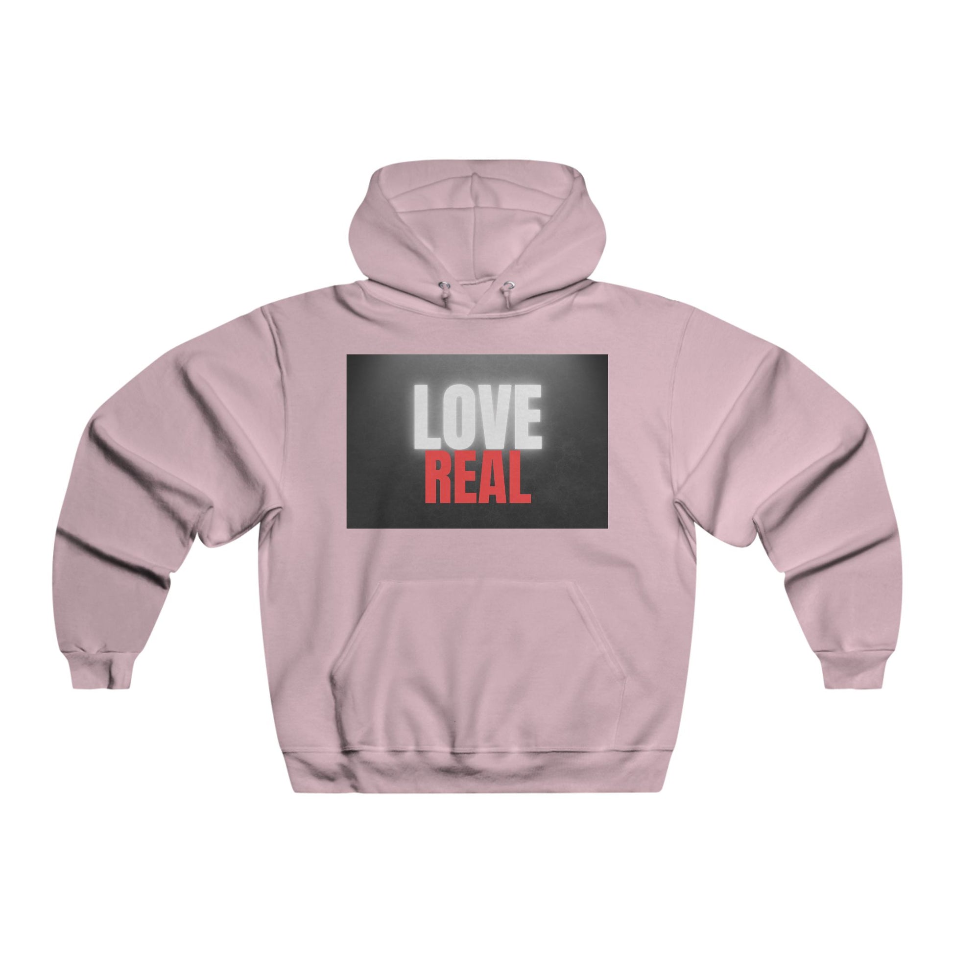 Men's Hooded Sweatshirt - Love Real & Peace of Mind Designs