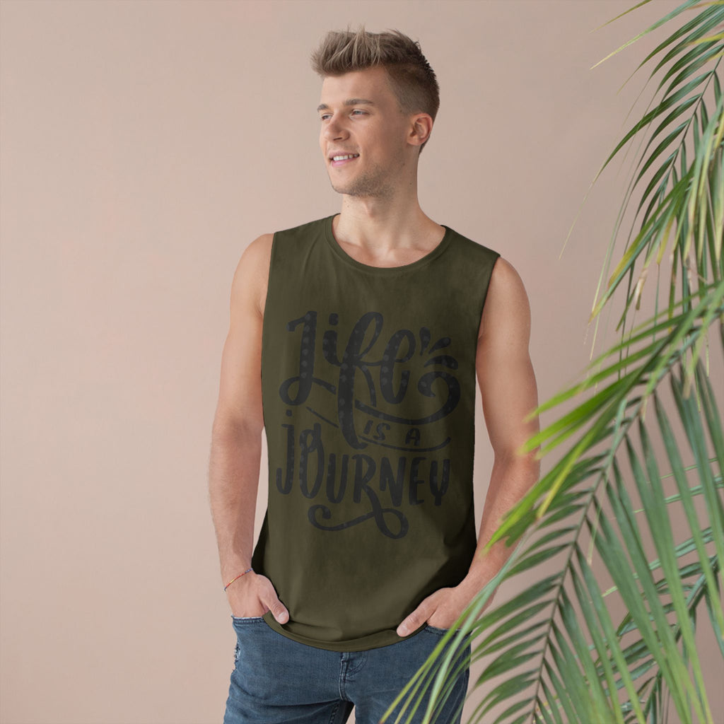 Inspirational Unisex Tank Top - 'Life is a Journey' & 'Things Change Around You'