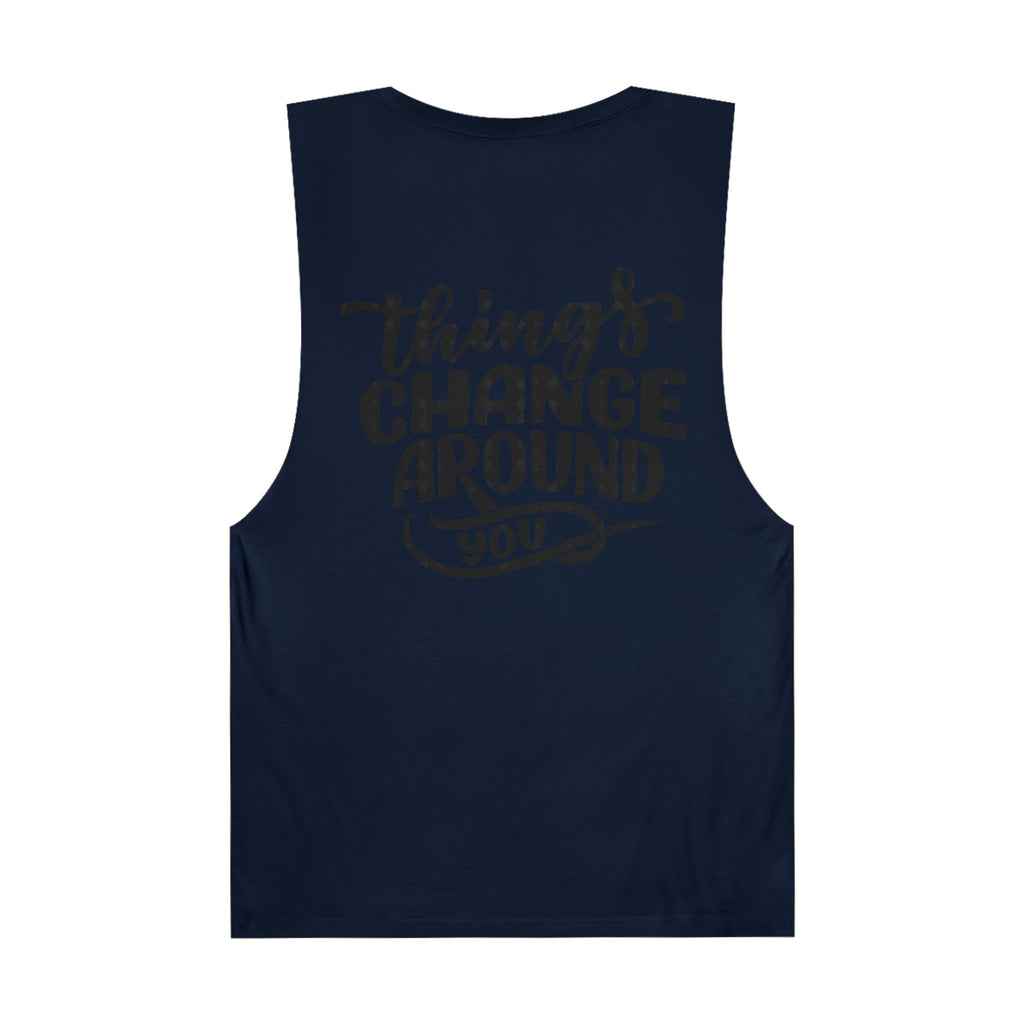 Inspirational Unisex Tank Top - 'Life is a Journey' & 'Things Change Around You'