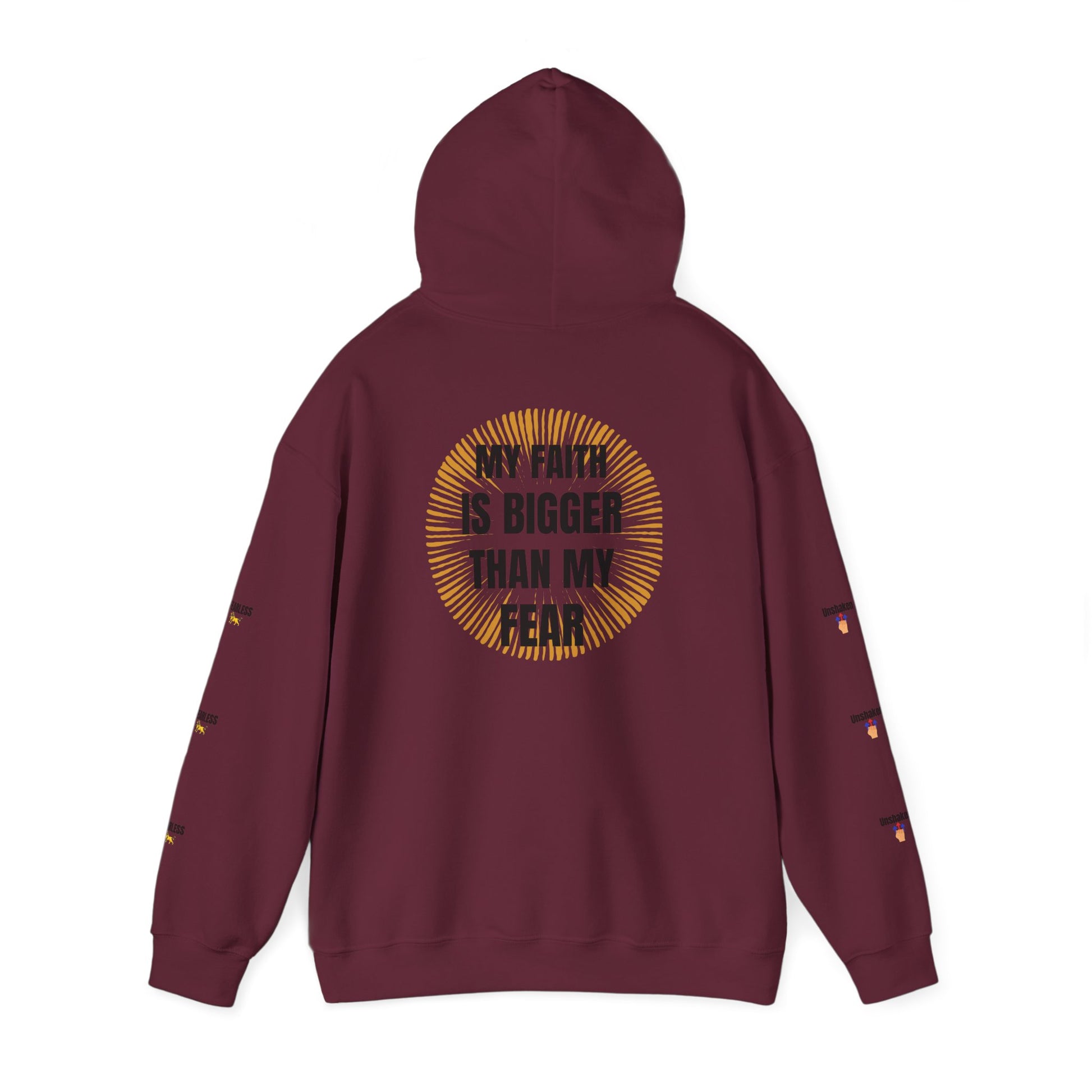 Faith Over Fear Hoodie - Unisex Heavy Blend Sweatshirt for Comfort and Inspiration