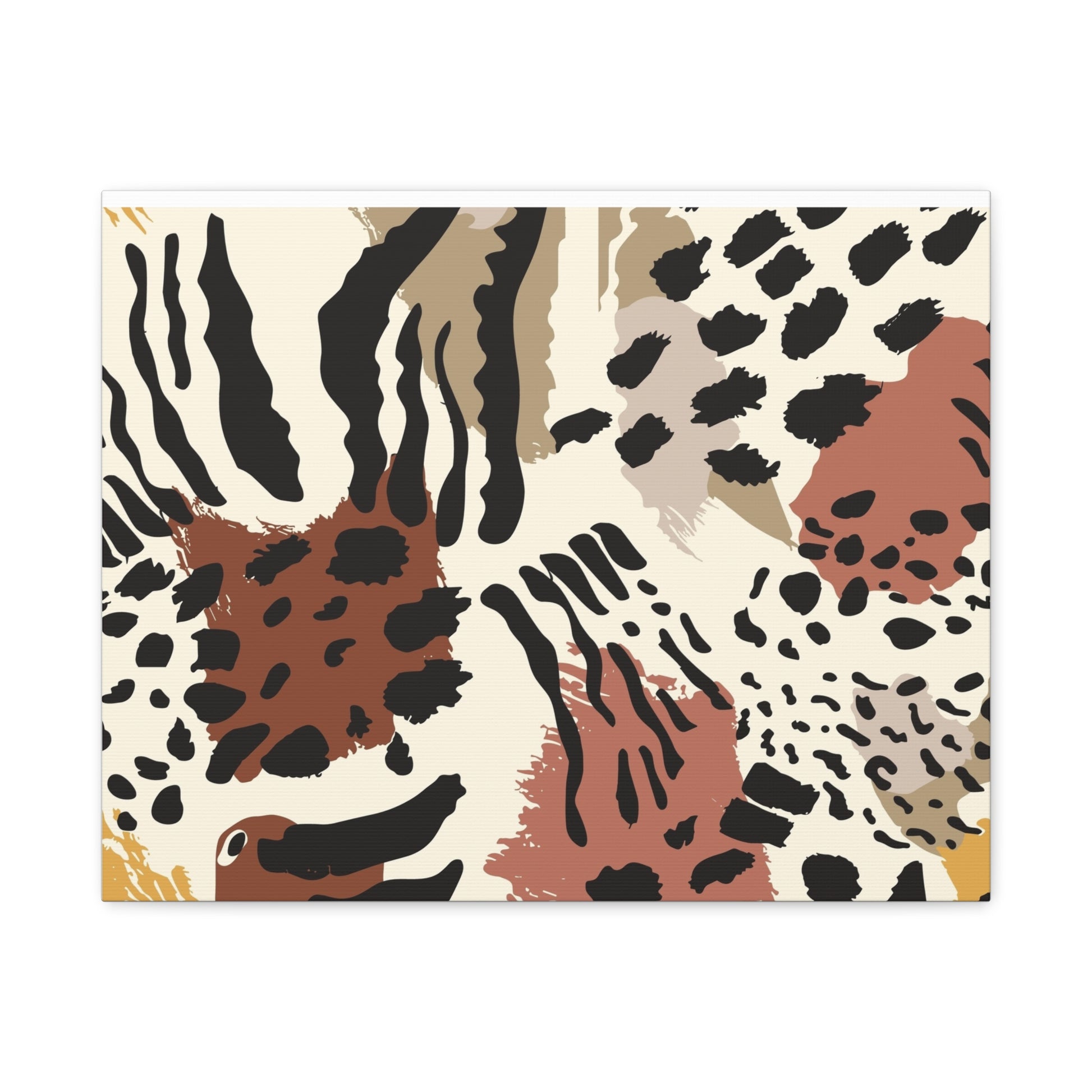 Abstract Animal Print Canvas Art - Modern Home Decor