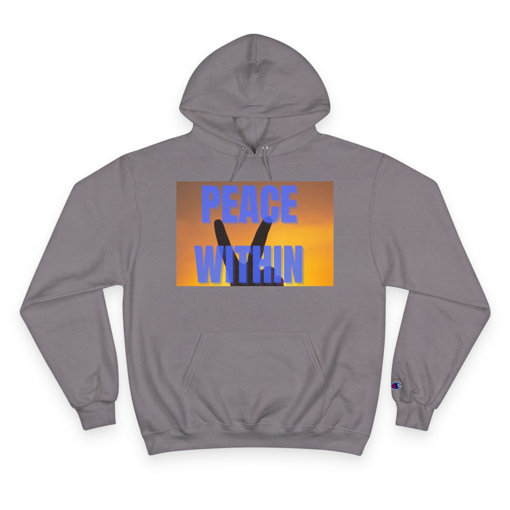 Champion Hoodie - Peace Within & Fly Like an Eagle | Inspirational Apparel