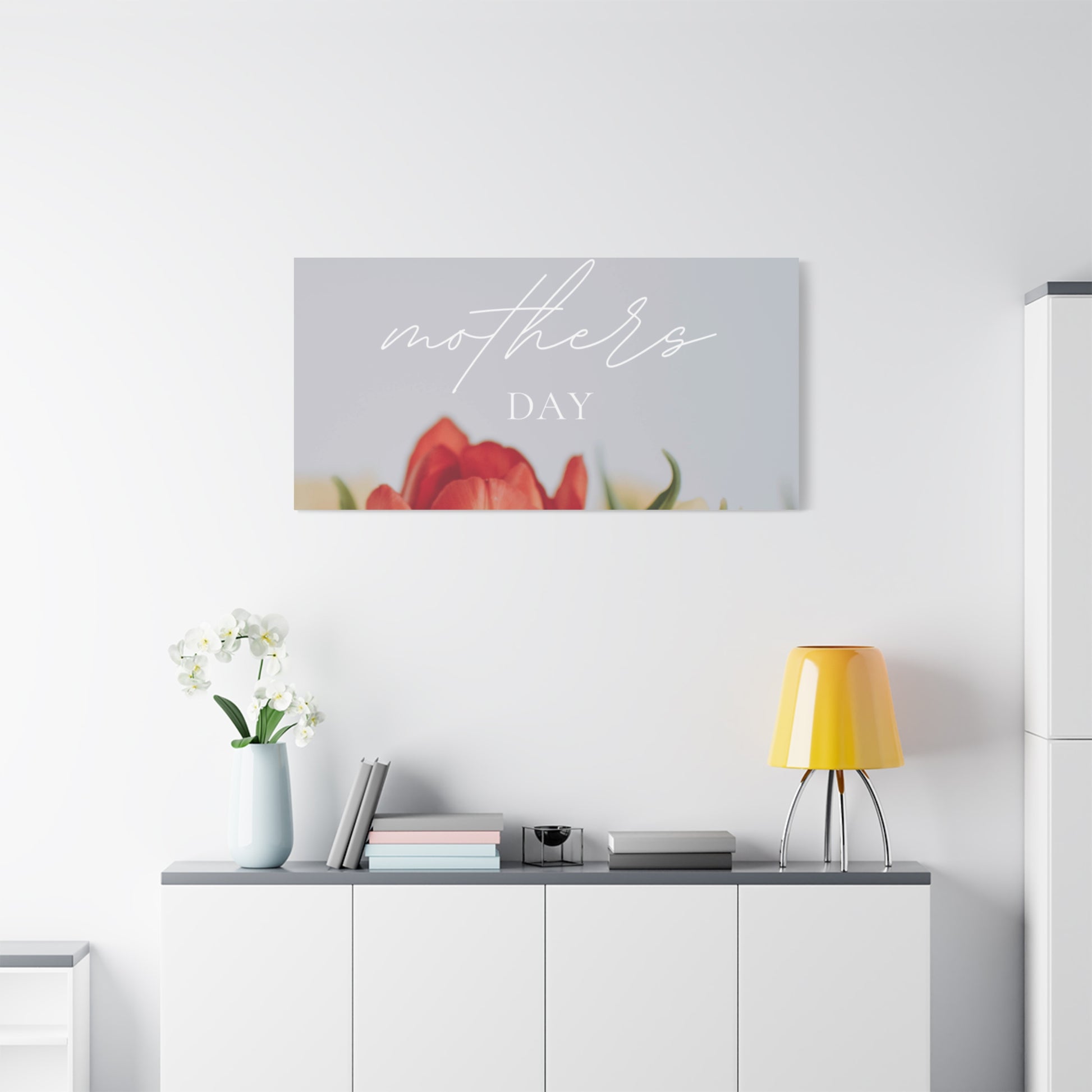 Mother's Day Matte Canvas Wall Art - Floral Design