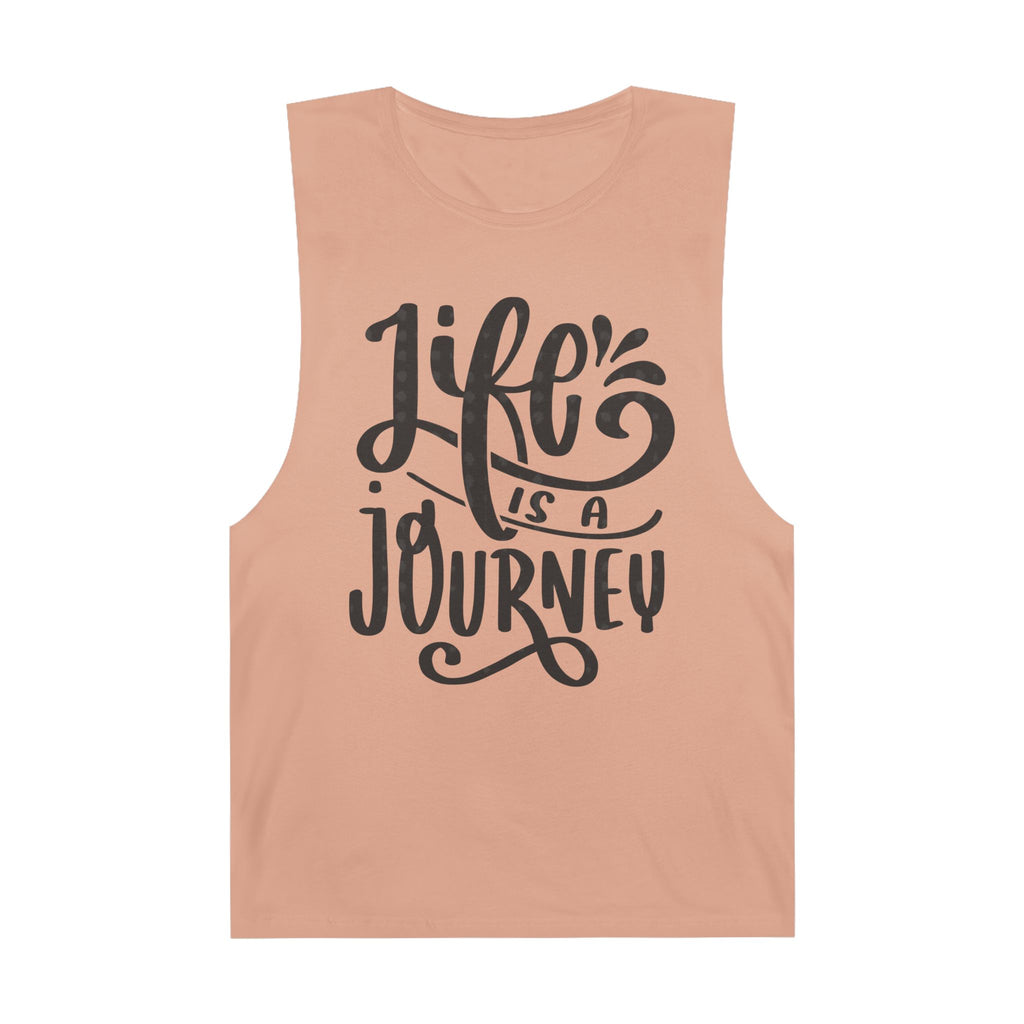 Inspirational Unisex Tank Top - 'Life is a Journey' & 'Things Change Around You'