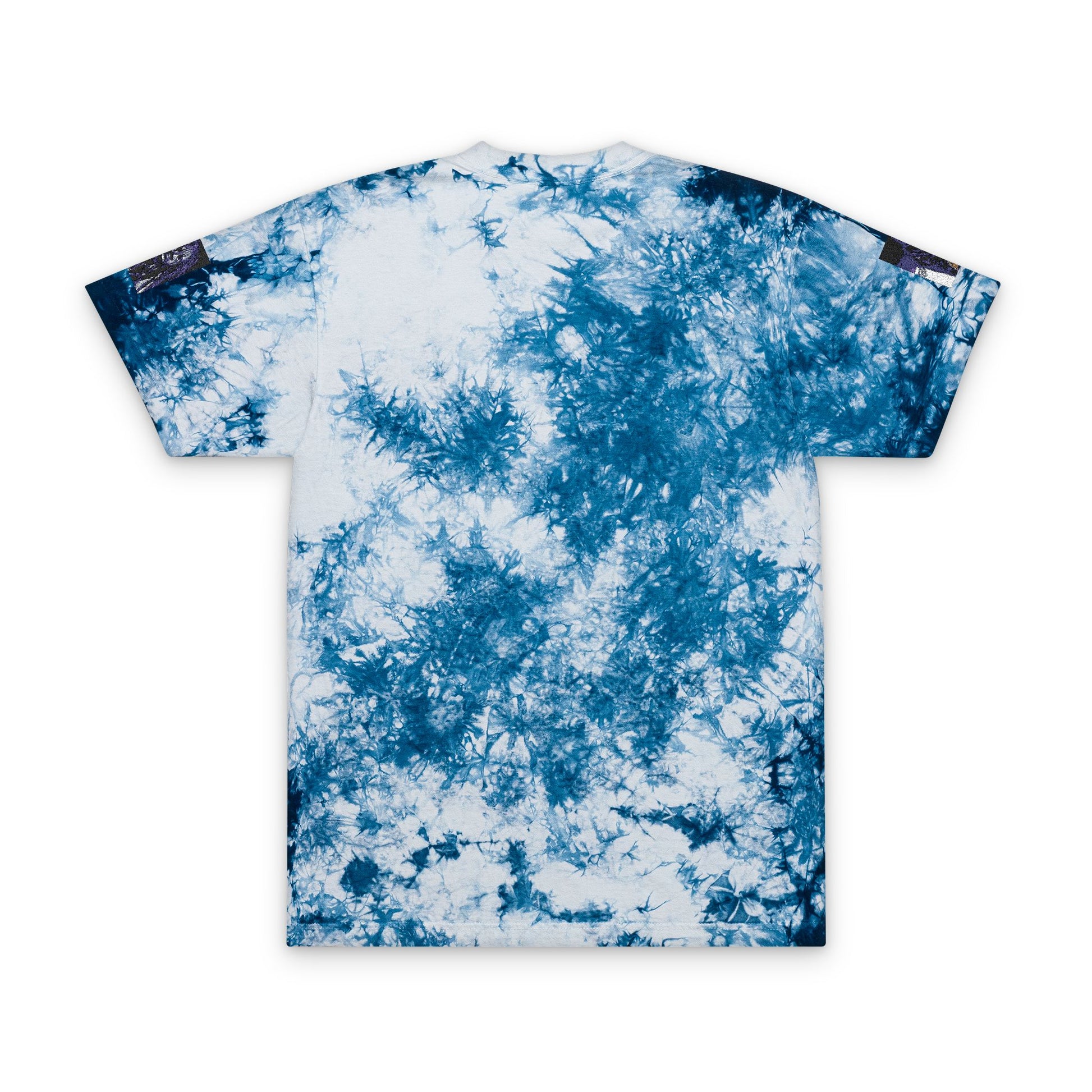 Vibrant Tie-Dye T-Shirt with Embroidery, Boho Summer Top, Retro Festival Wear, Casual Vibes Shirt, Hippie Style Tee