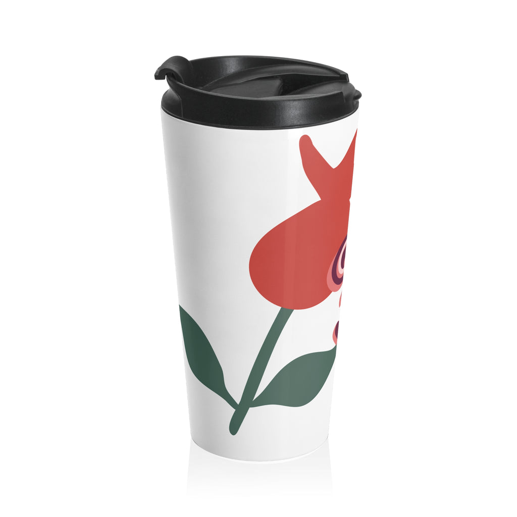 Love Is in the Air Travel Mug - Floral Design - Perfect for Coffee Lovers