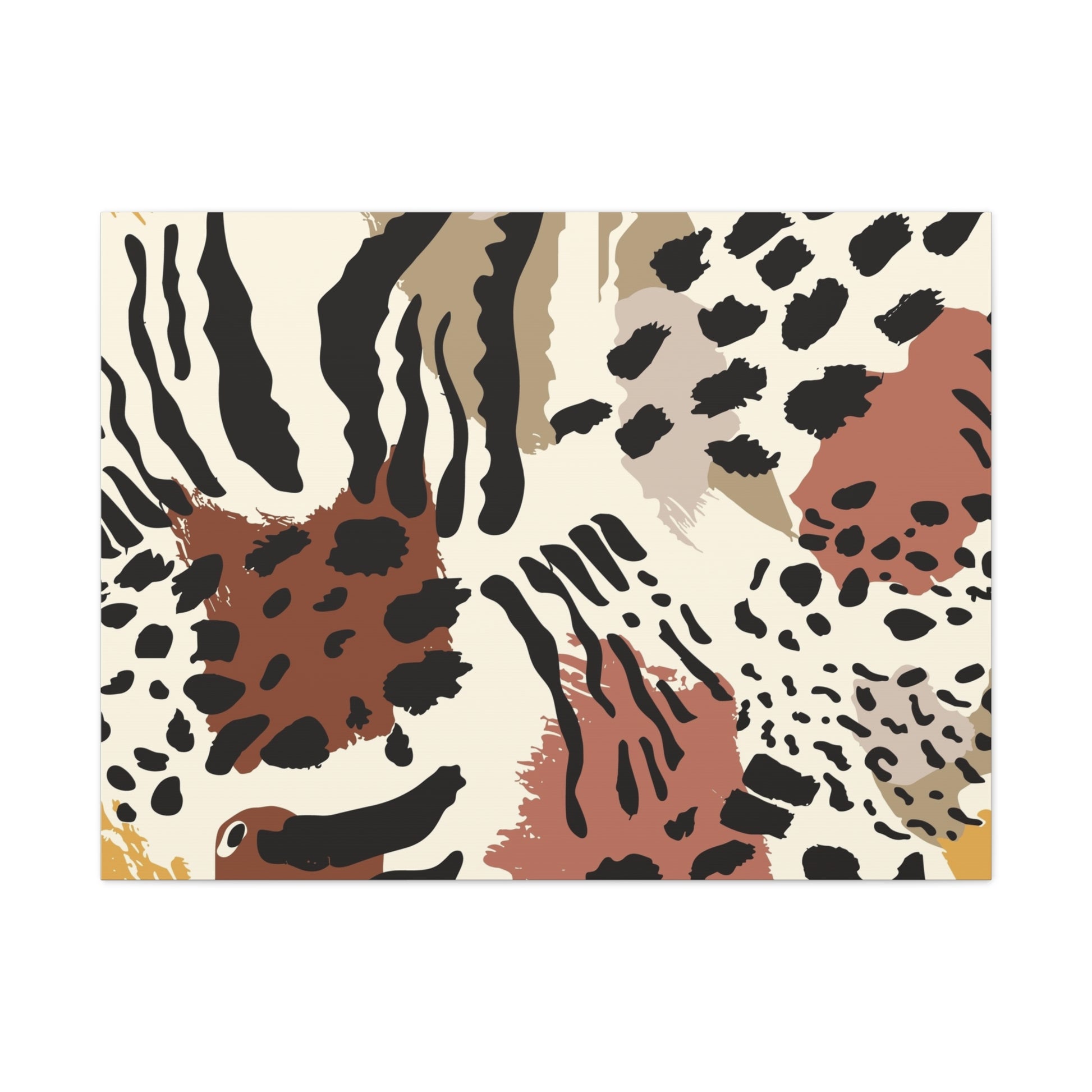 Abstract Animal Print Canvas Art - Modern Home Decor