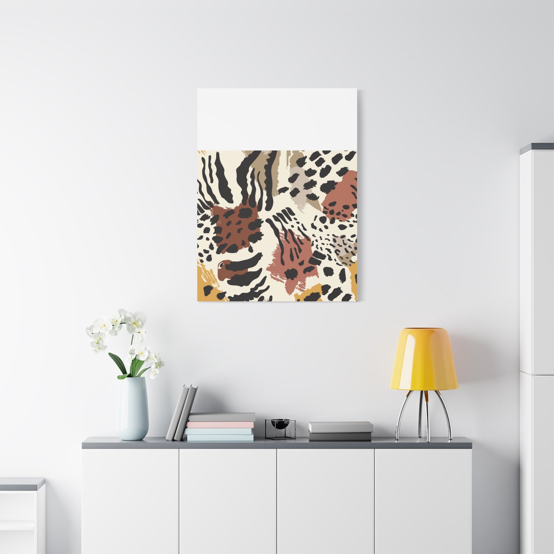 Abstract Animal Print Canvas Art - Modern Home Decor