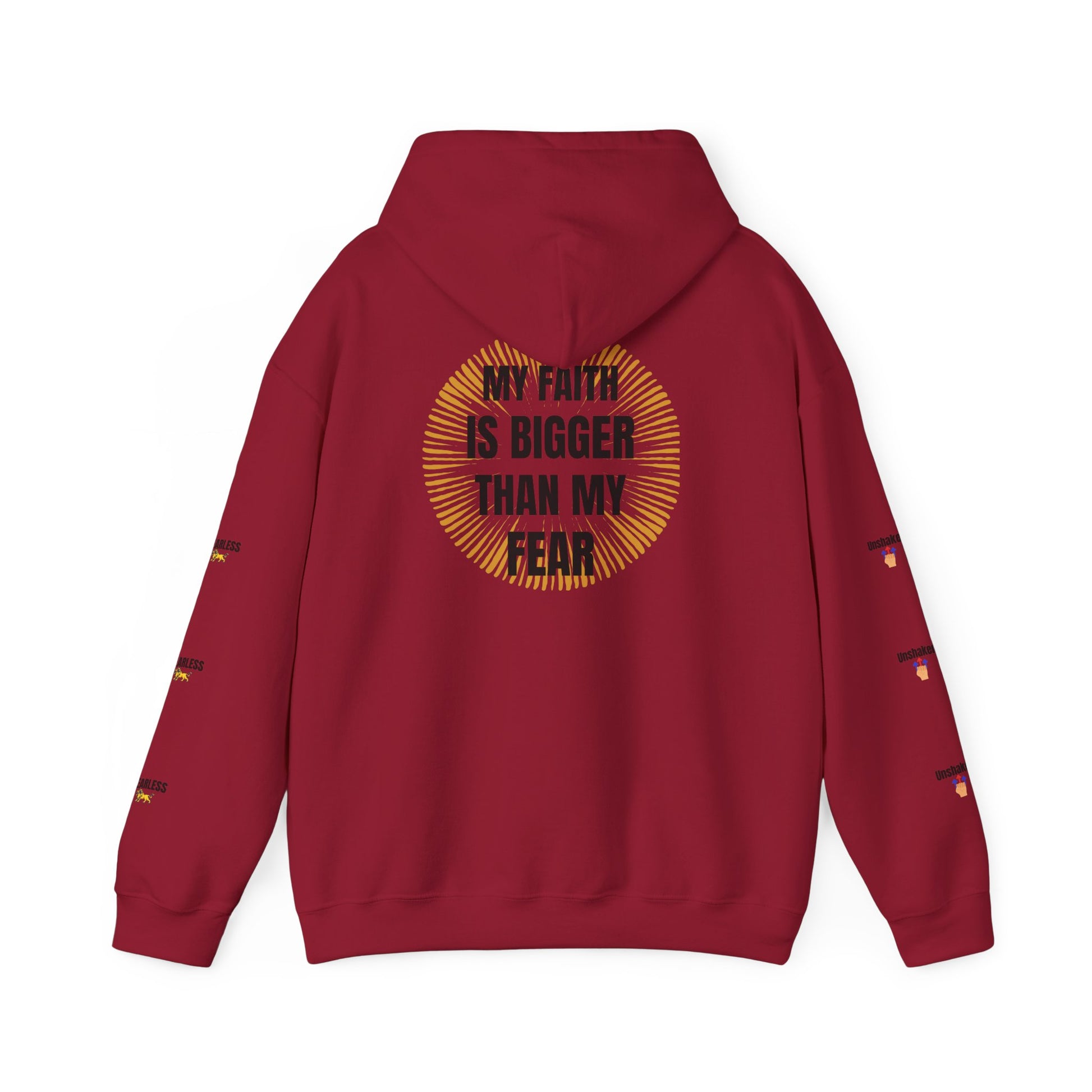 Faith Over Fear Hoodie - Unisex Heavy Blend Sweatshirt for Comfort and Inspiration