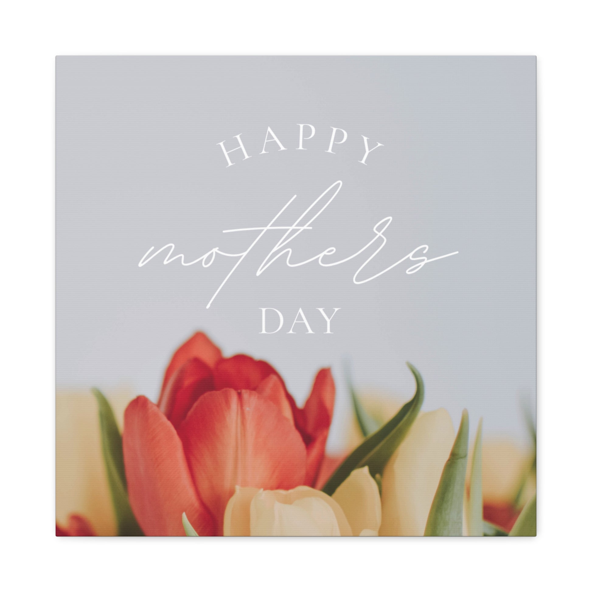 Mother's Day Matte Canvas Wall Art - Floral Design