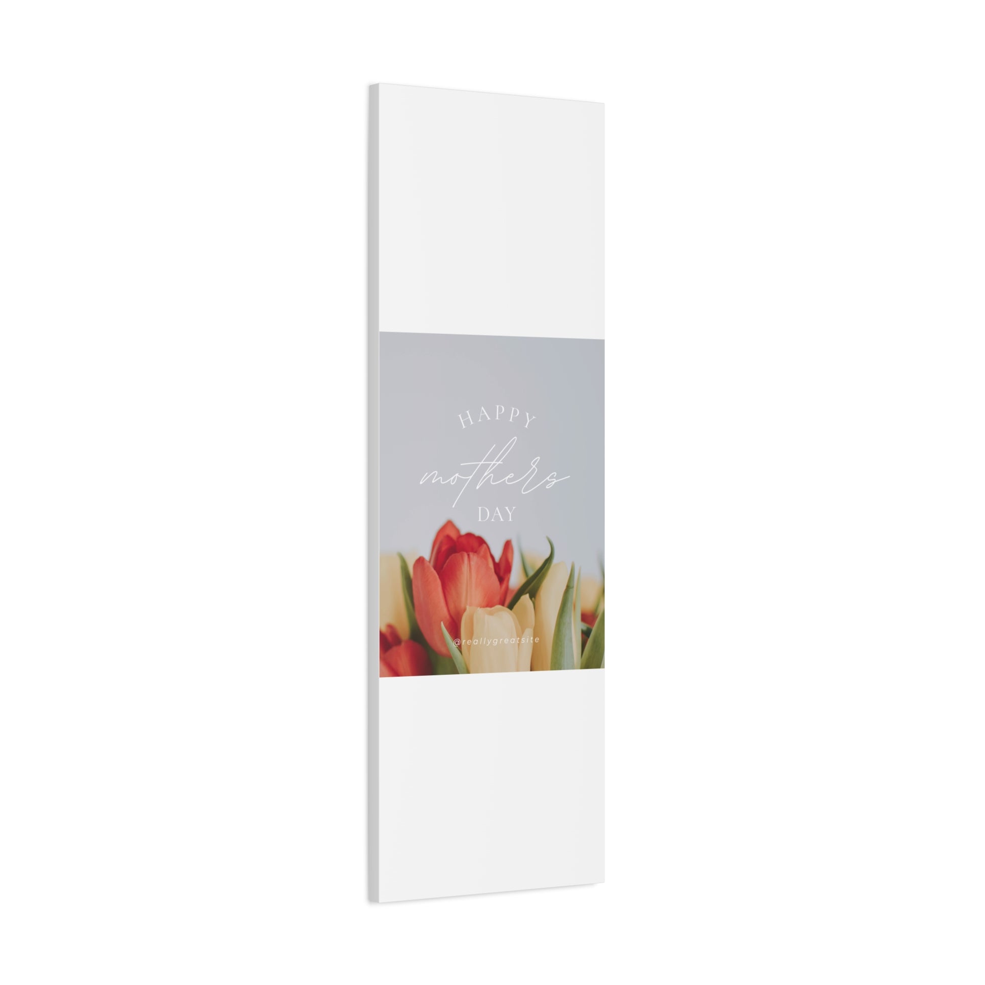 Mother's Day Matte Canvas Wall Art - Floral Design