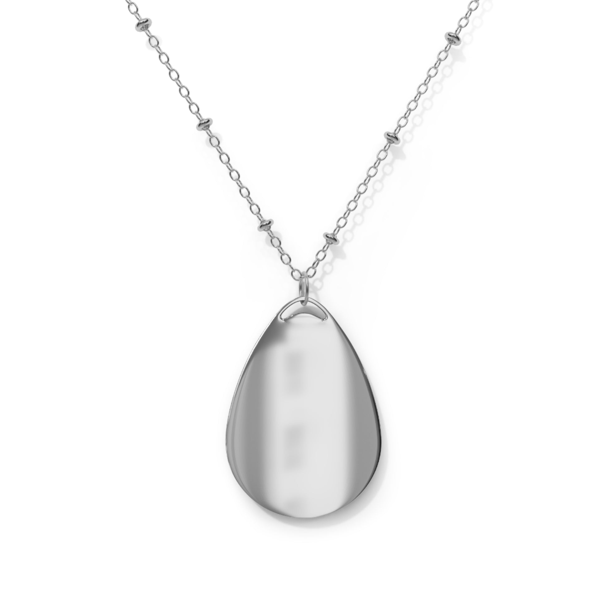Happy Mother’s Day Oval Necklace - Elegant Gift for Moms