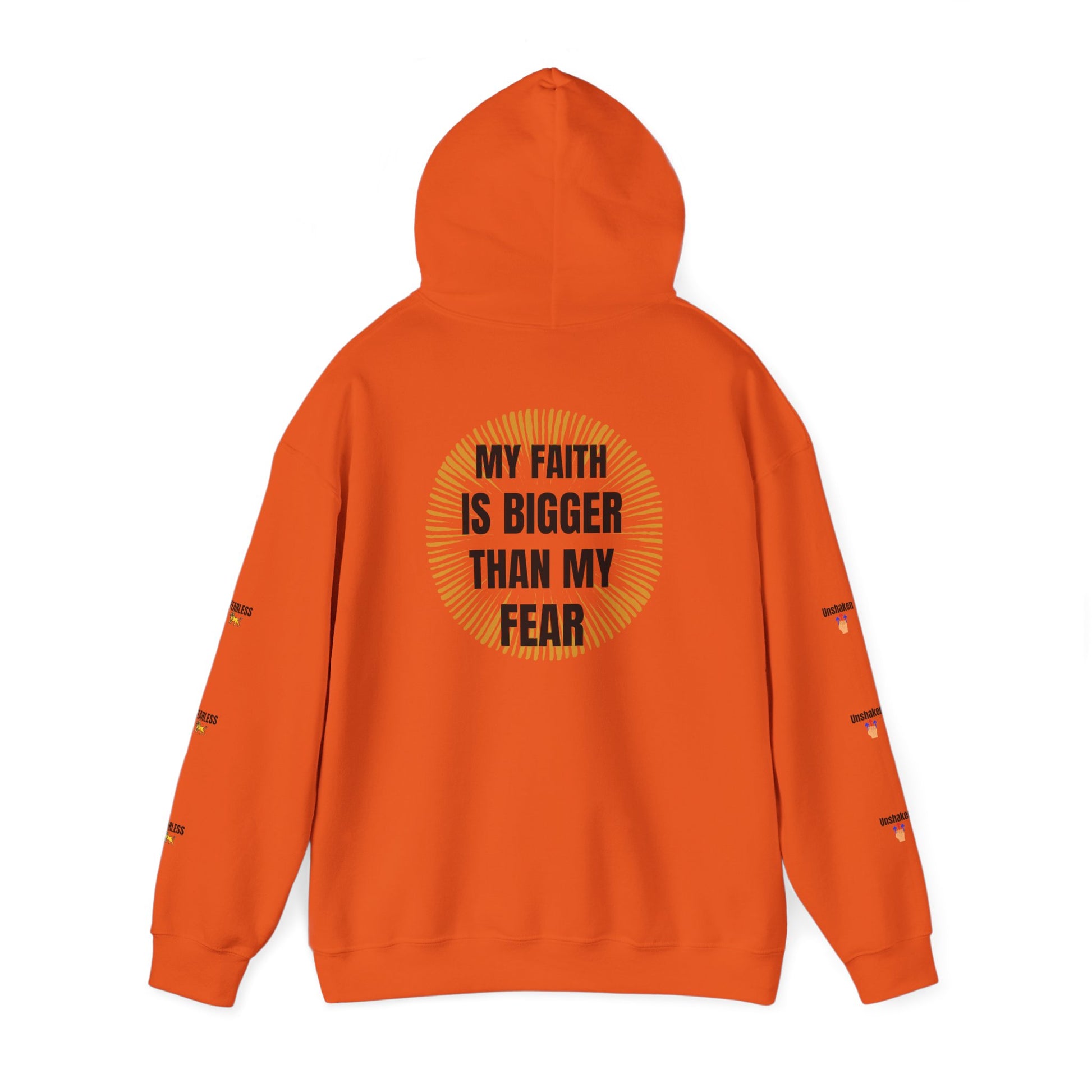 Faith Over Fear Hoodie - Unisex Heavy Blend Sweatshirt for Comfort and Inspiration