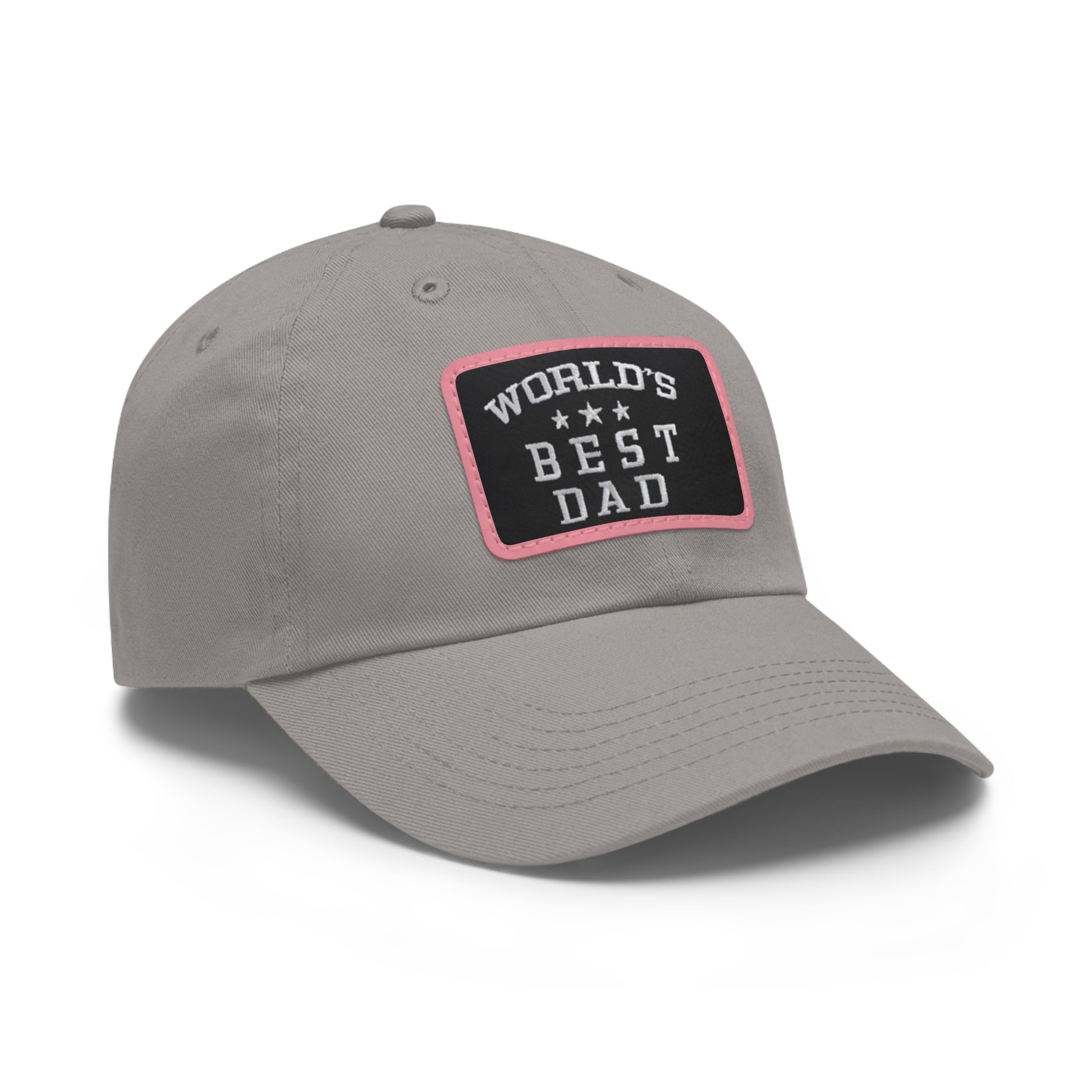 World's Best Dad Leather Patch Dad Hat