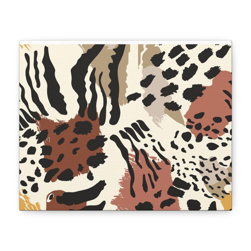 Abstract Animal Print Canvas Art - Modern Home Decor