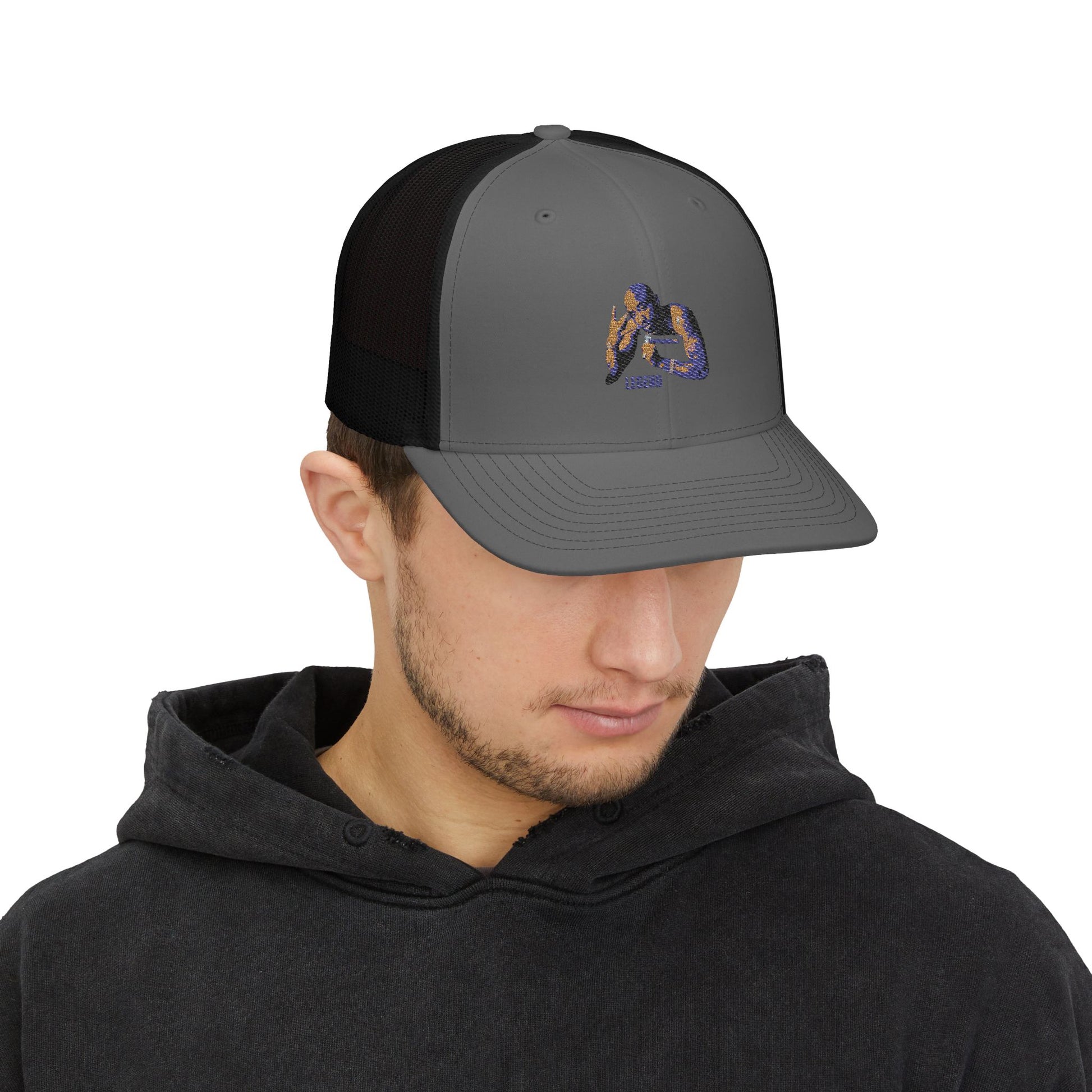 Stylish Embroidered Snapback Trucker Cap - Perfect for Sports Fans & Casual Wear