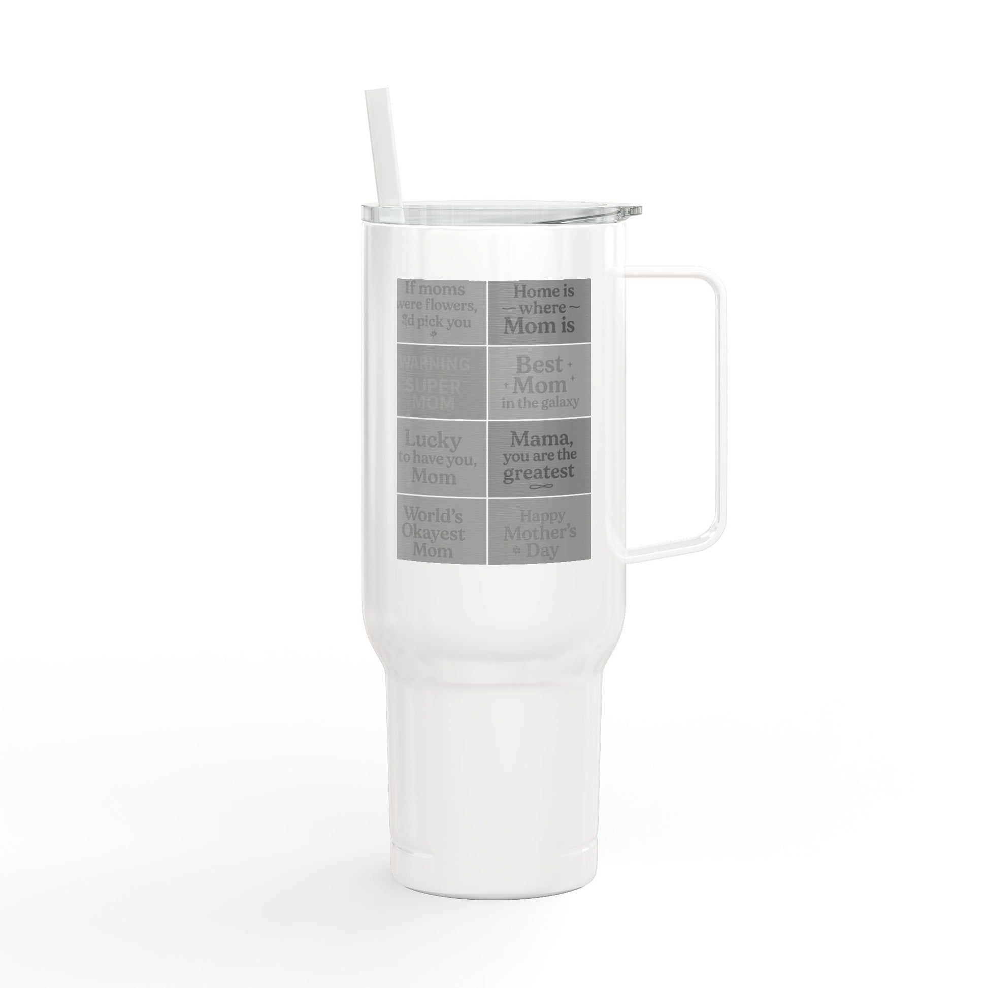 Happy Mother's Day Insulated Tumbler - 40oz with Lid & Straw