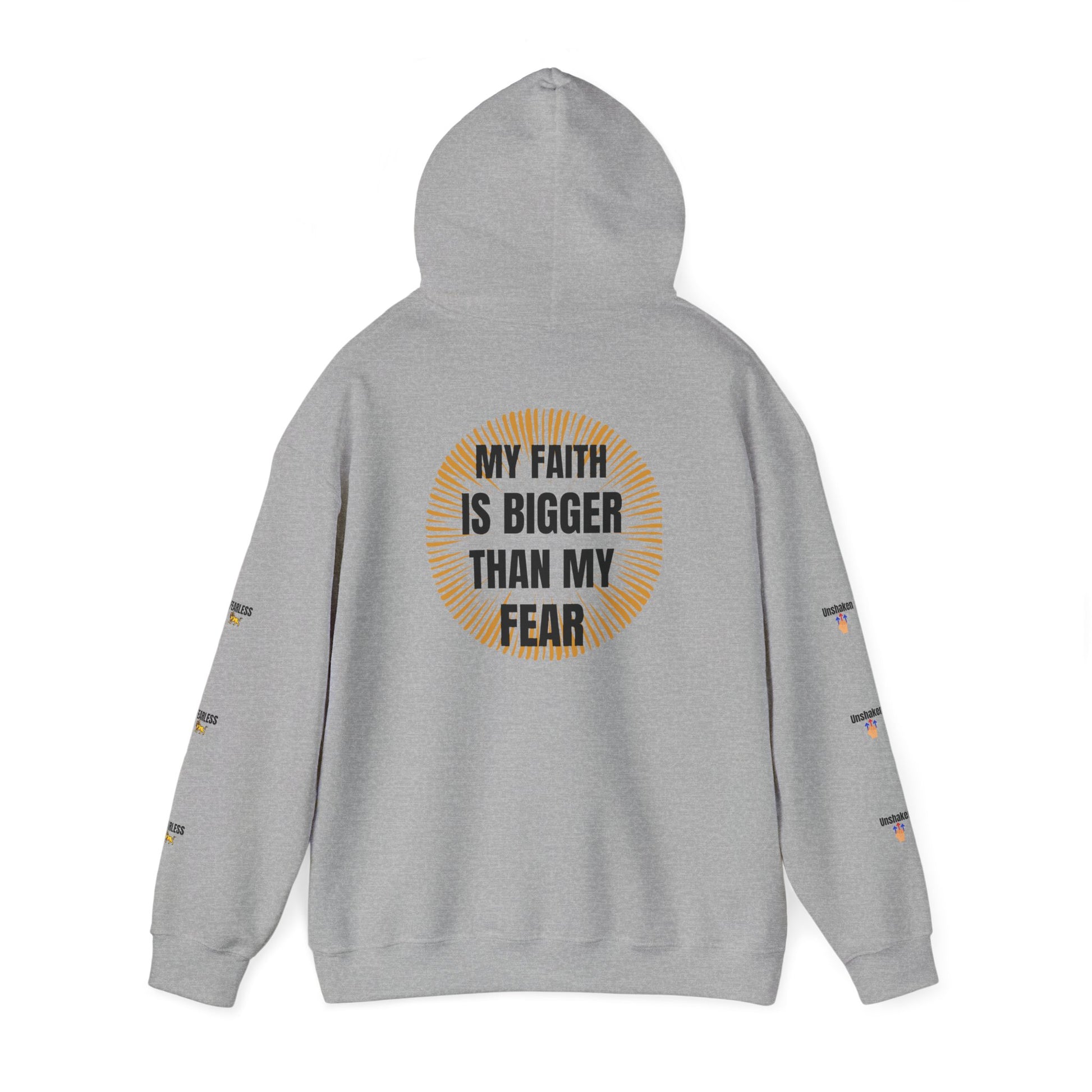 Faith Over Fear Hoodie - Unisex Heavy Blend Sweatshirt for Comfort and Inspiration