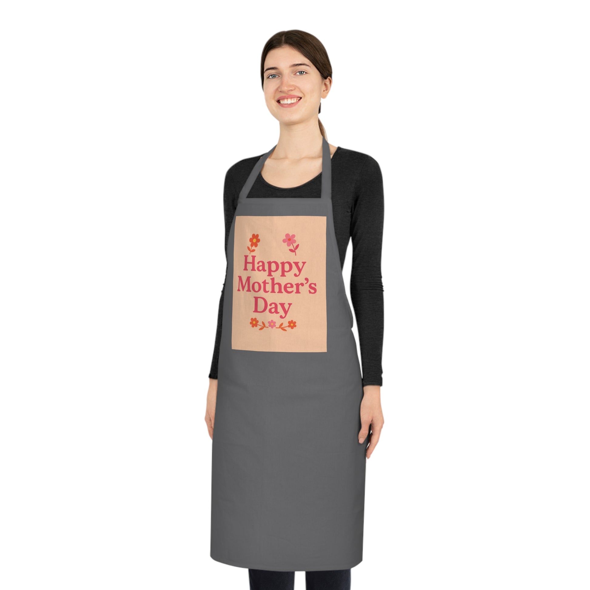 Happy Mother's Day Cotton Apron - Perfect Gift for Moms
