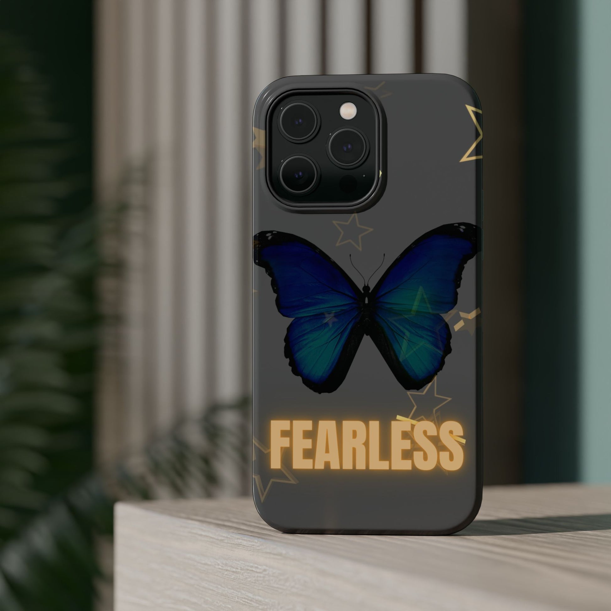 Fearless Butterfly Magnetic Phone Case - Bold and Inspirational Design