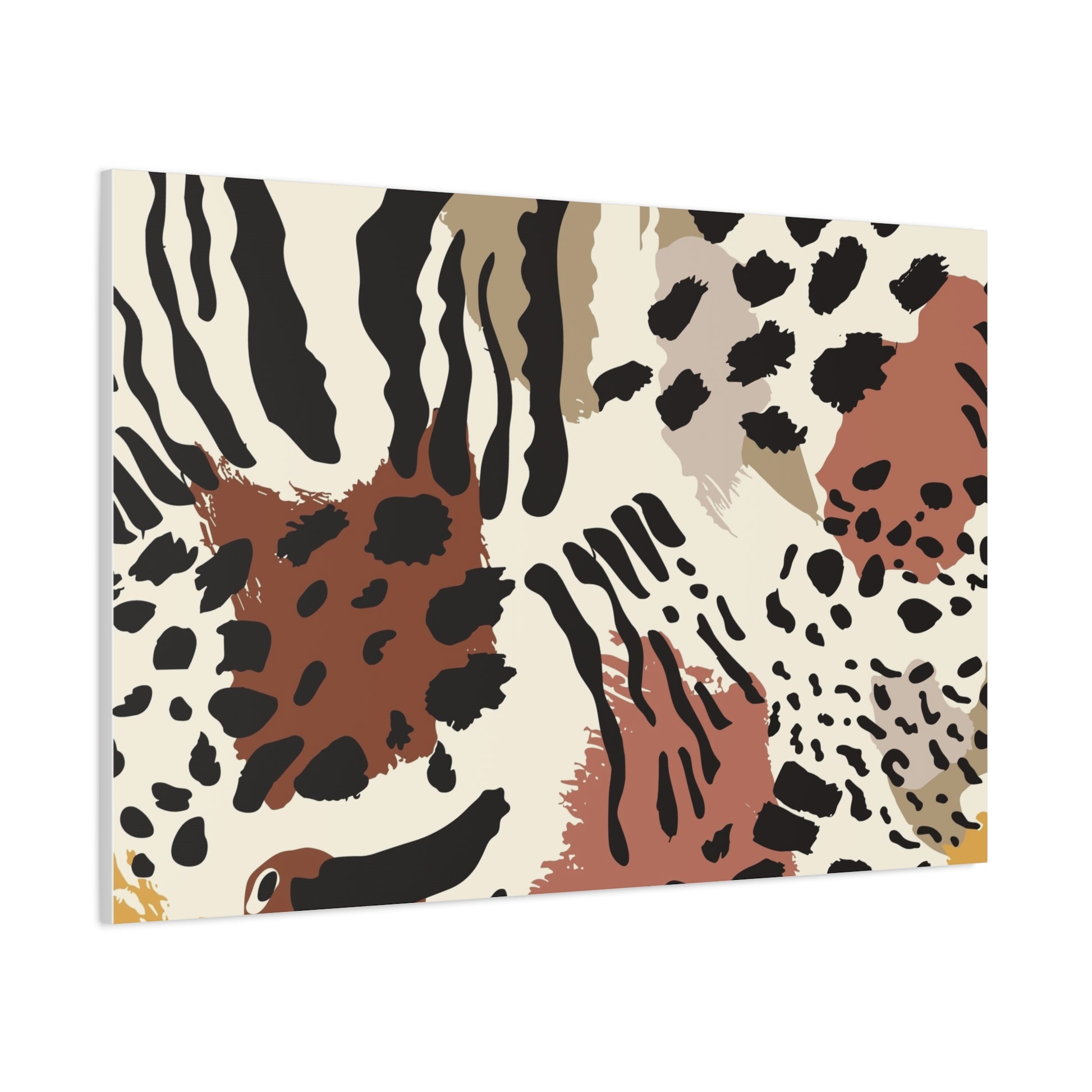 Abstract Animal Print Canvas Art - Modern Home Decor