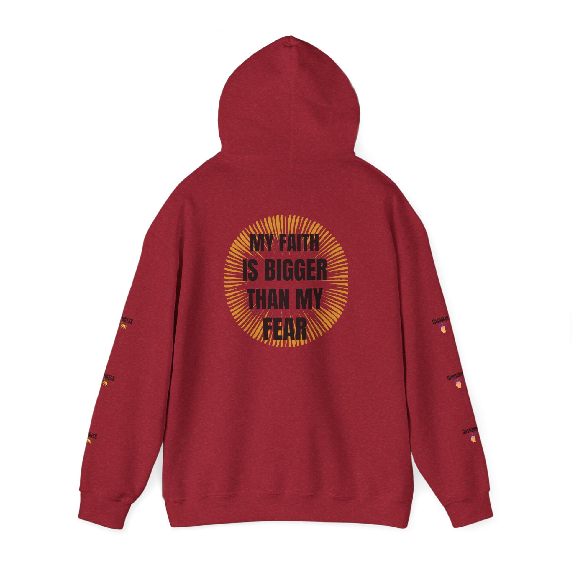 Faith Over Fear Hoodie - Unisex Heavy Blend Sweatshirt for Comfort and Inspiration
