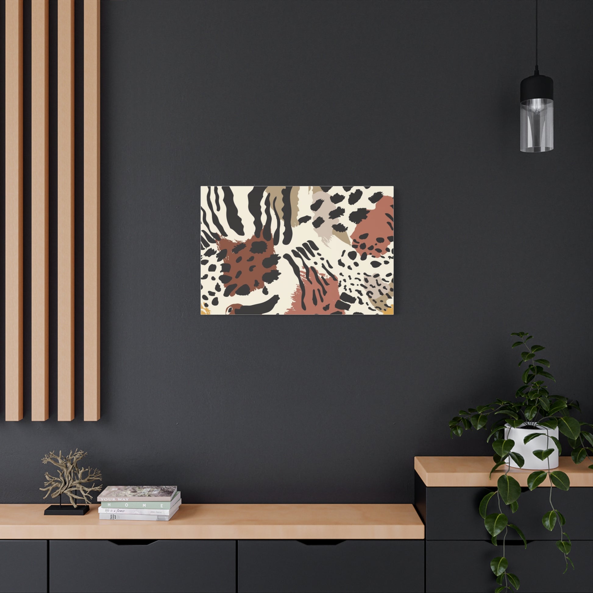 Abstract Animal Print Canvas Art - Modern Home Decor