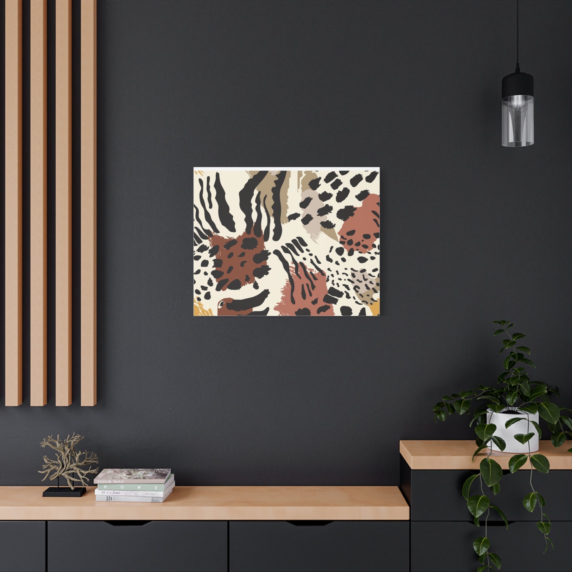 Abstract Animal Print Canvas Art - Modern Home Decor