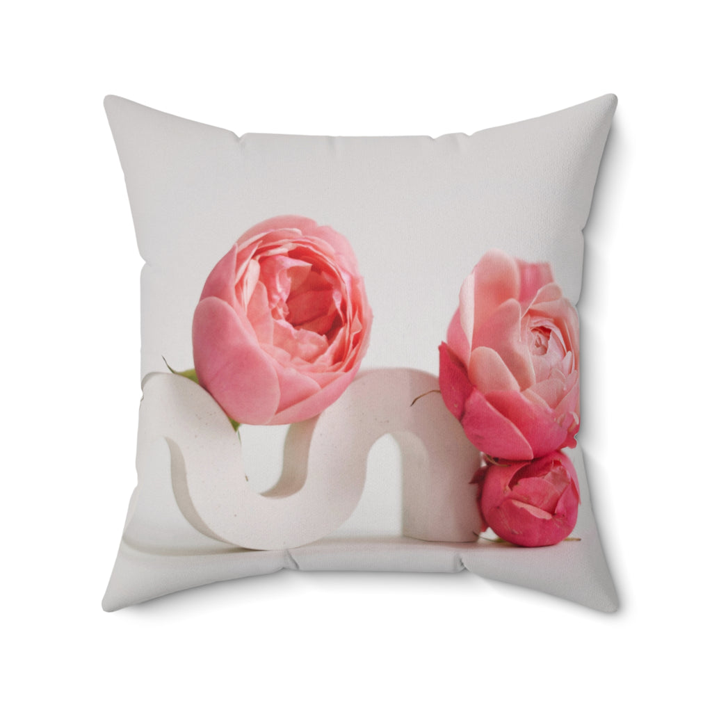 Mother's Day Floral Square Pillow - Love You More Than Stars
