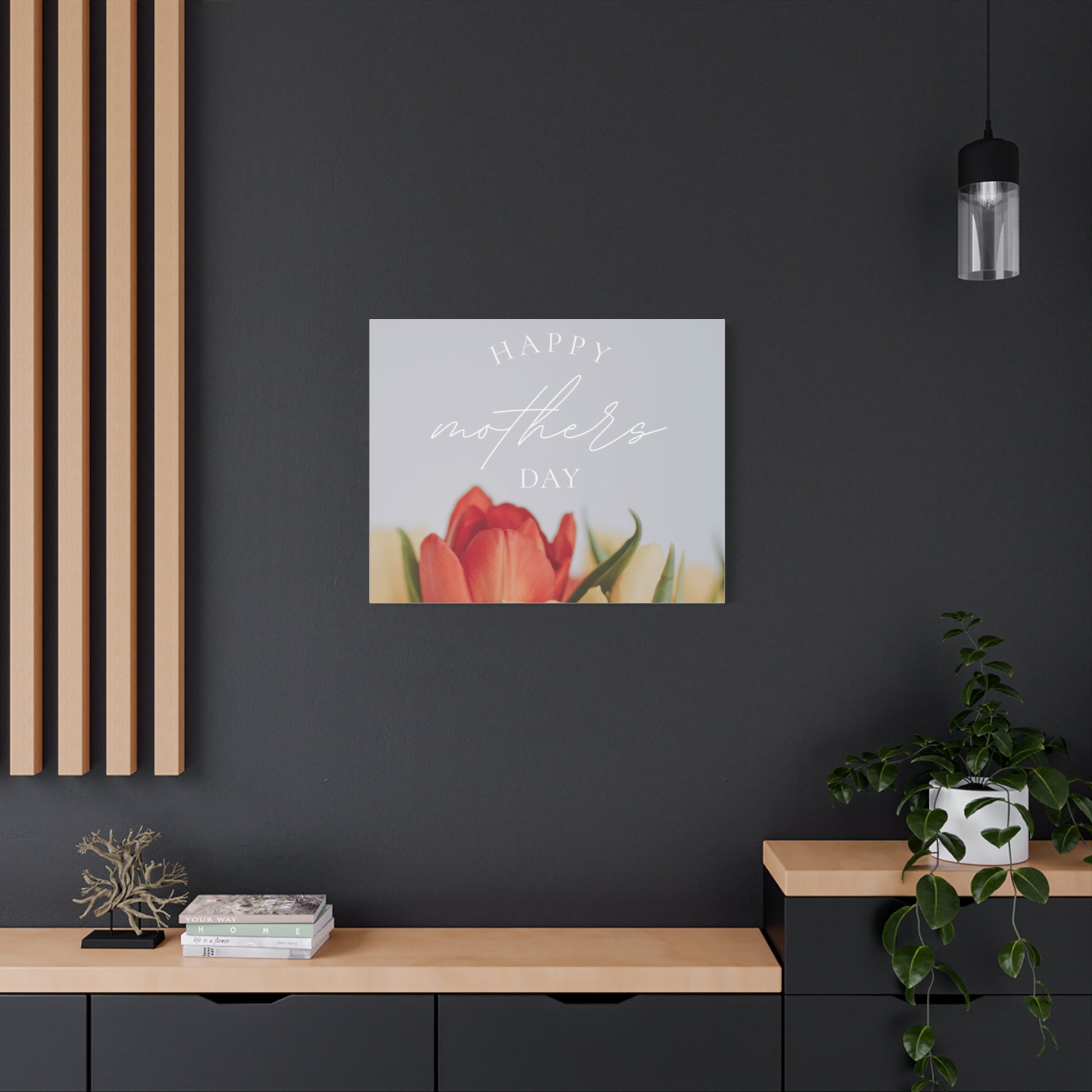 Mother's Day Matte Canvas Wall Art - Floral Design