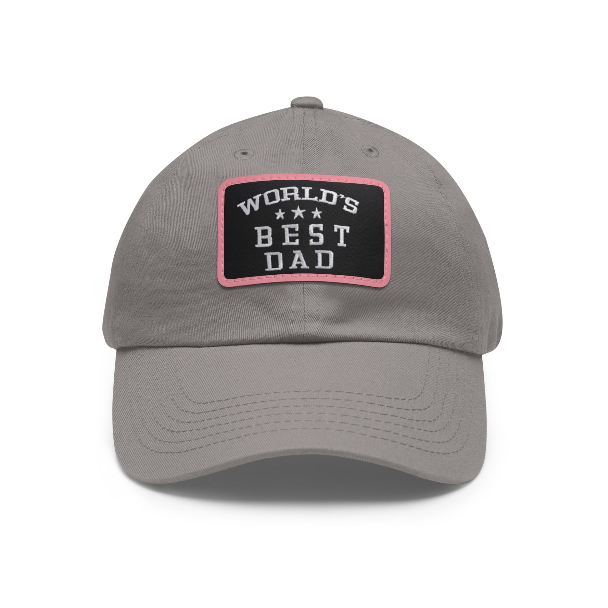 World's Best Dad Leather Patch Dad Hat