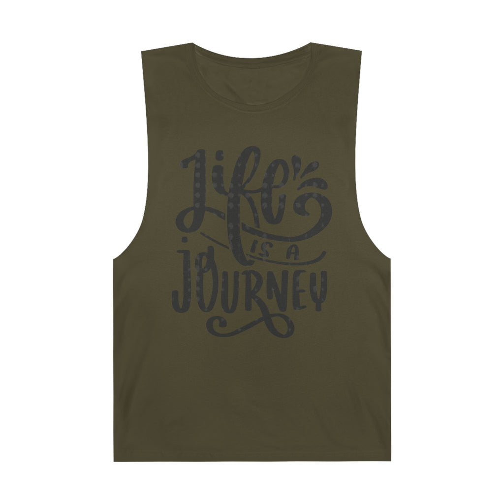Inspirational Unisex Tank Top - 'Life is a Journey' & 'Things Change Around You'