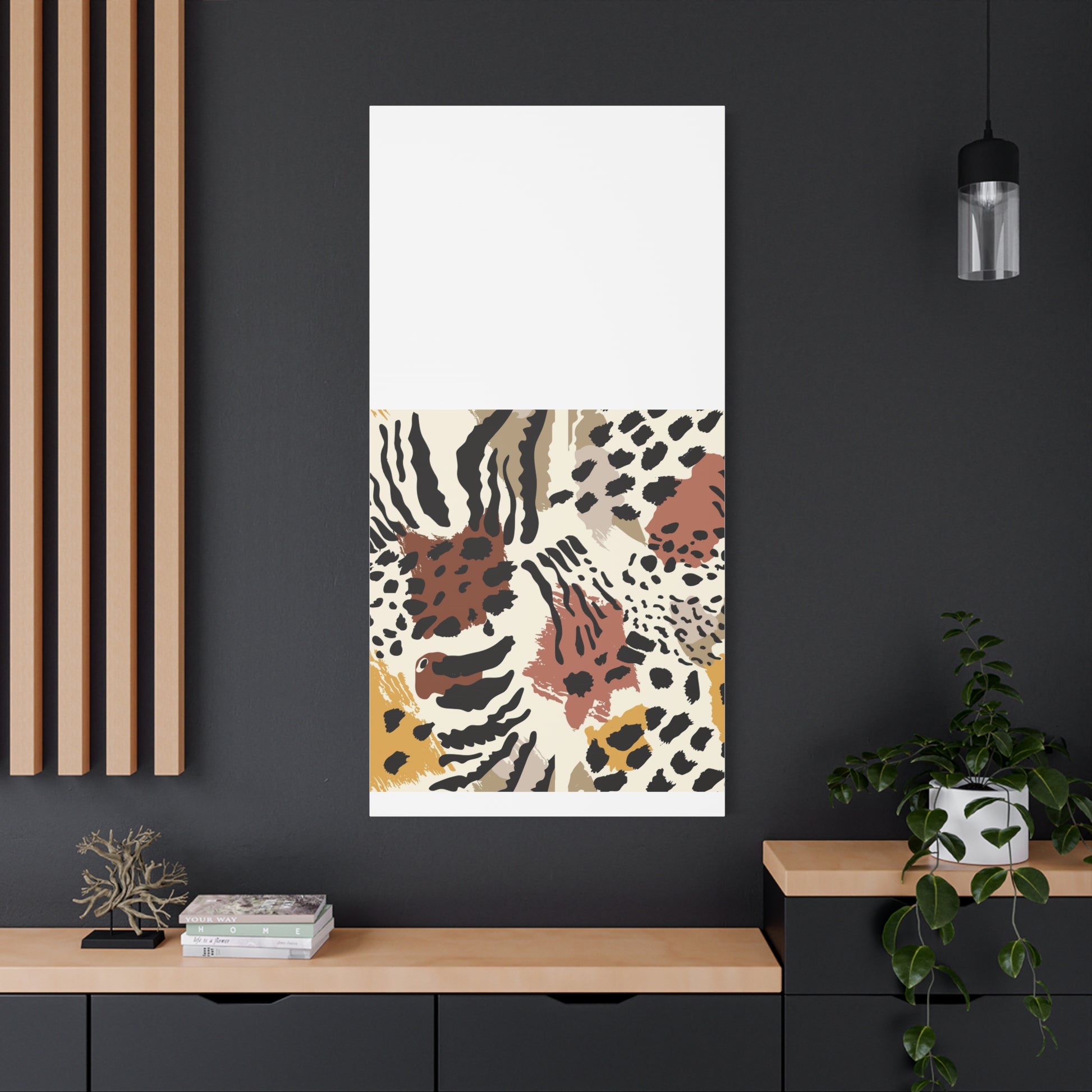 Abstract Animal Print Canvas Art - Modern Home Decor