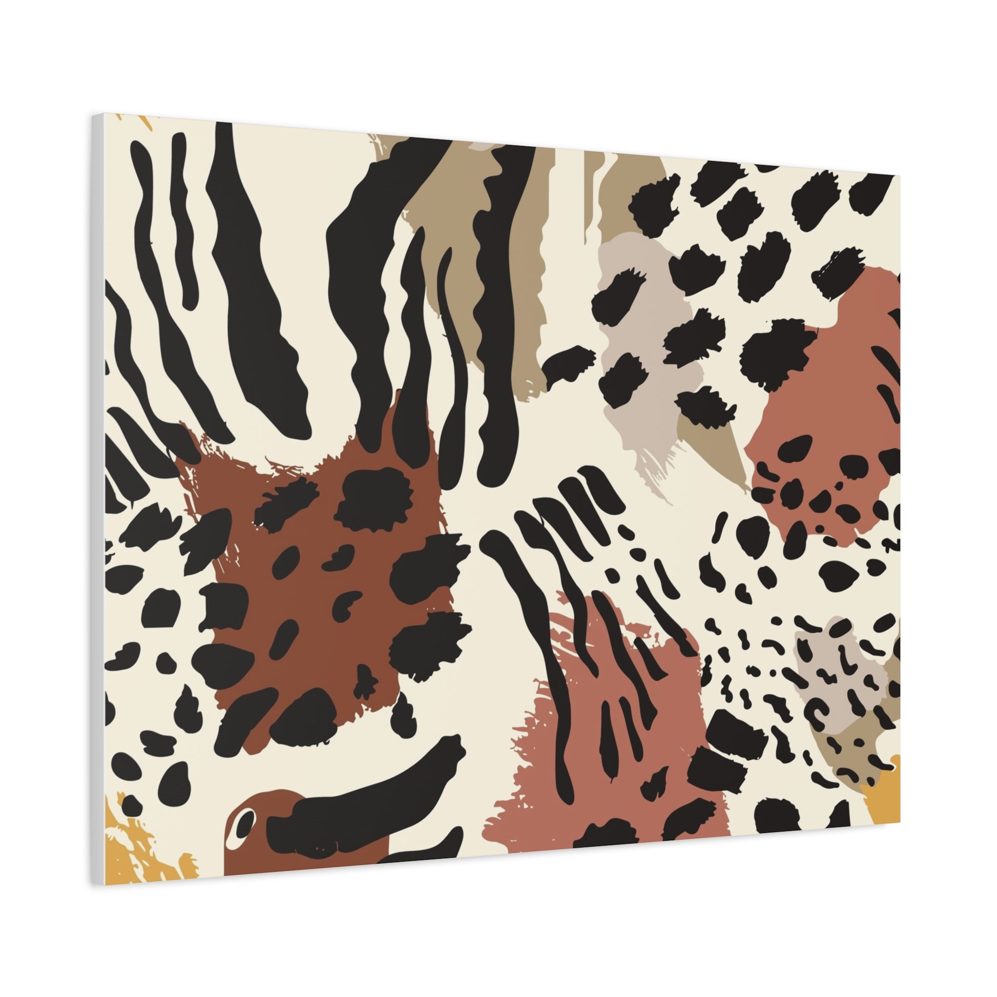 Abstract Animal Print Canvas Art - Modern Home Decor