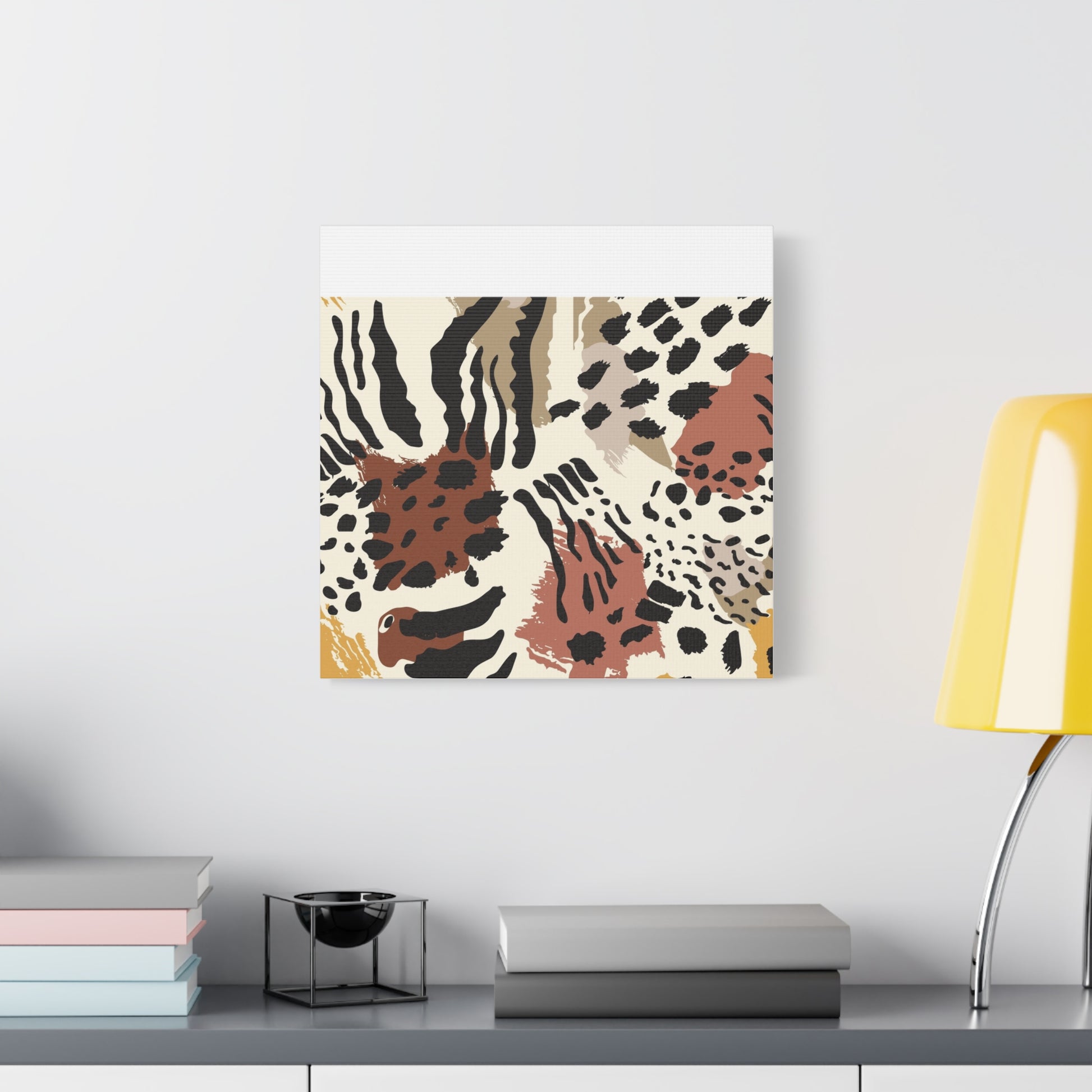 Abstract Animal Print Canvas Art - Modern Home Decor