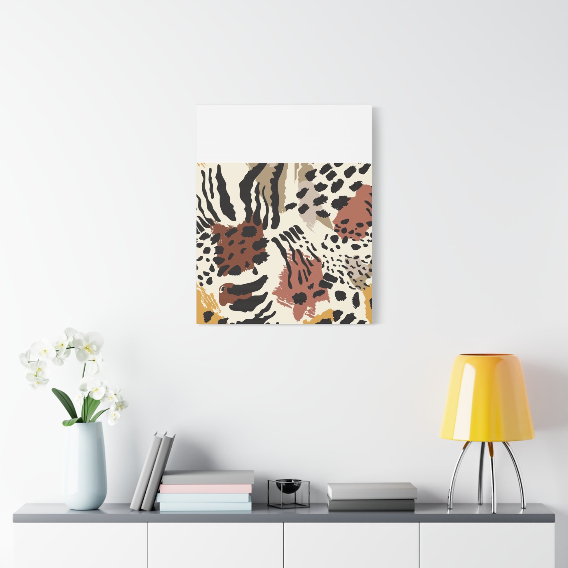 Abstract Animal Print Canvas Art - Modern Home Decor