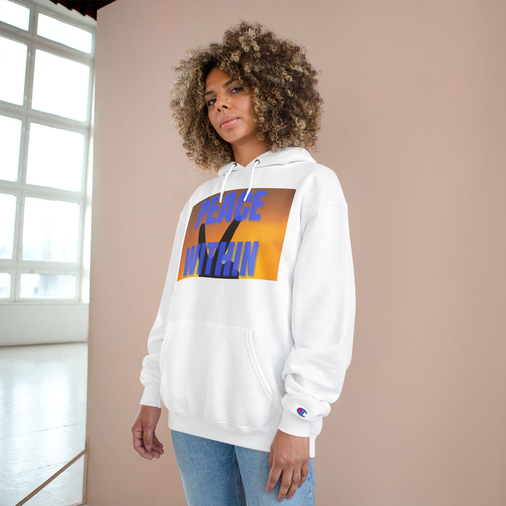 Champion Hoodie - Peace Within & Fly Like an Eagle | Inspirational Apparel