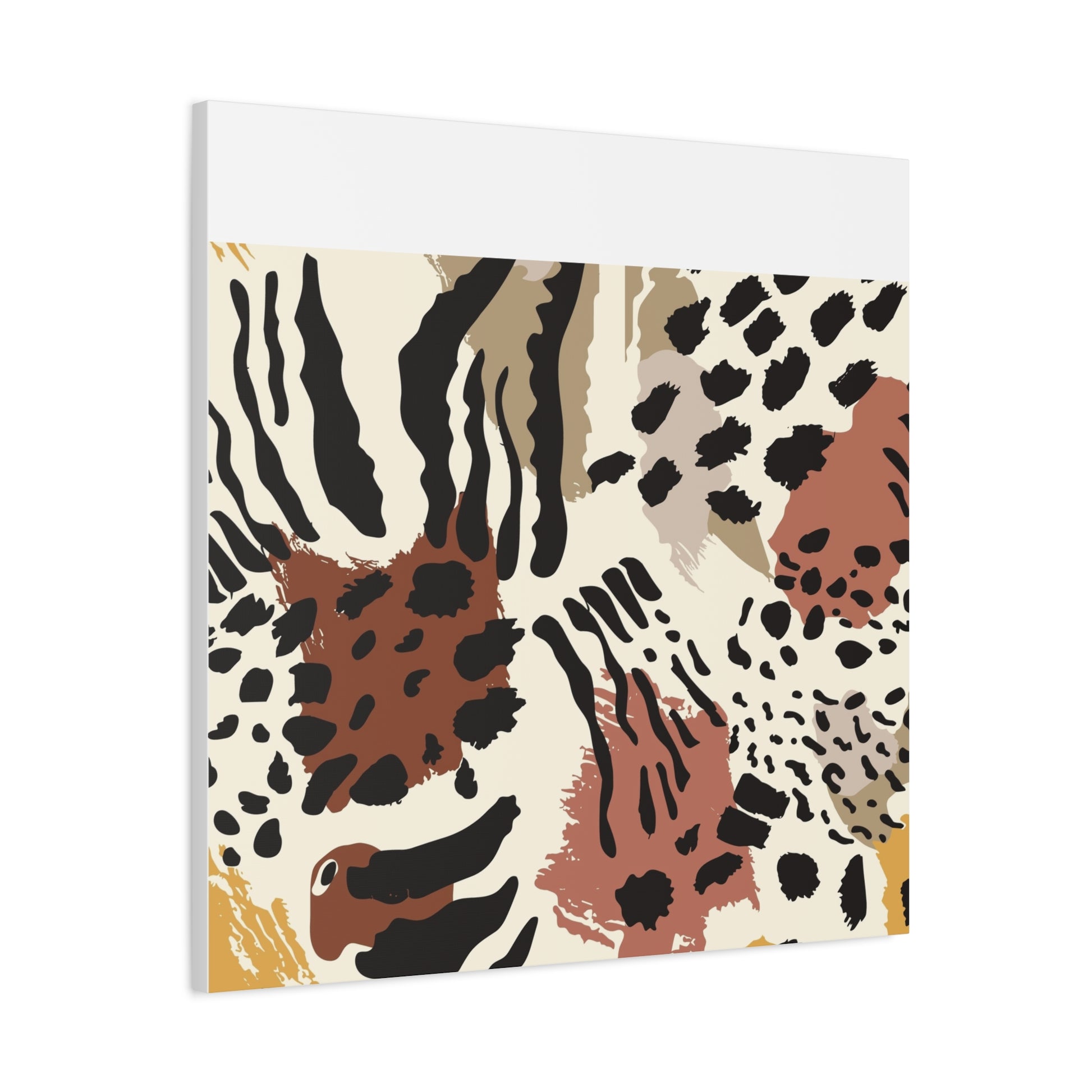 Abstract Animal Print Canvas Art - Modern Home Decor