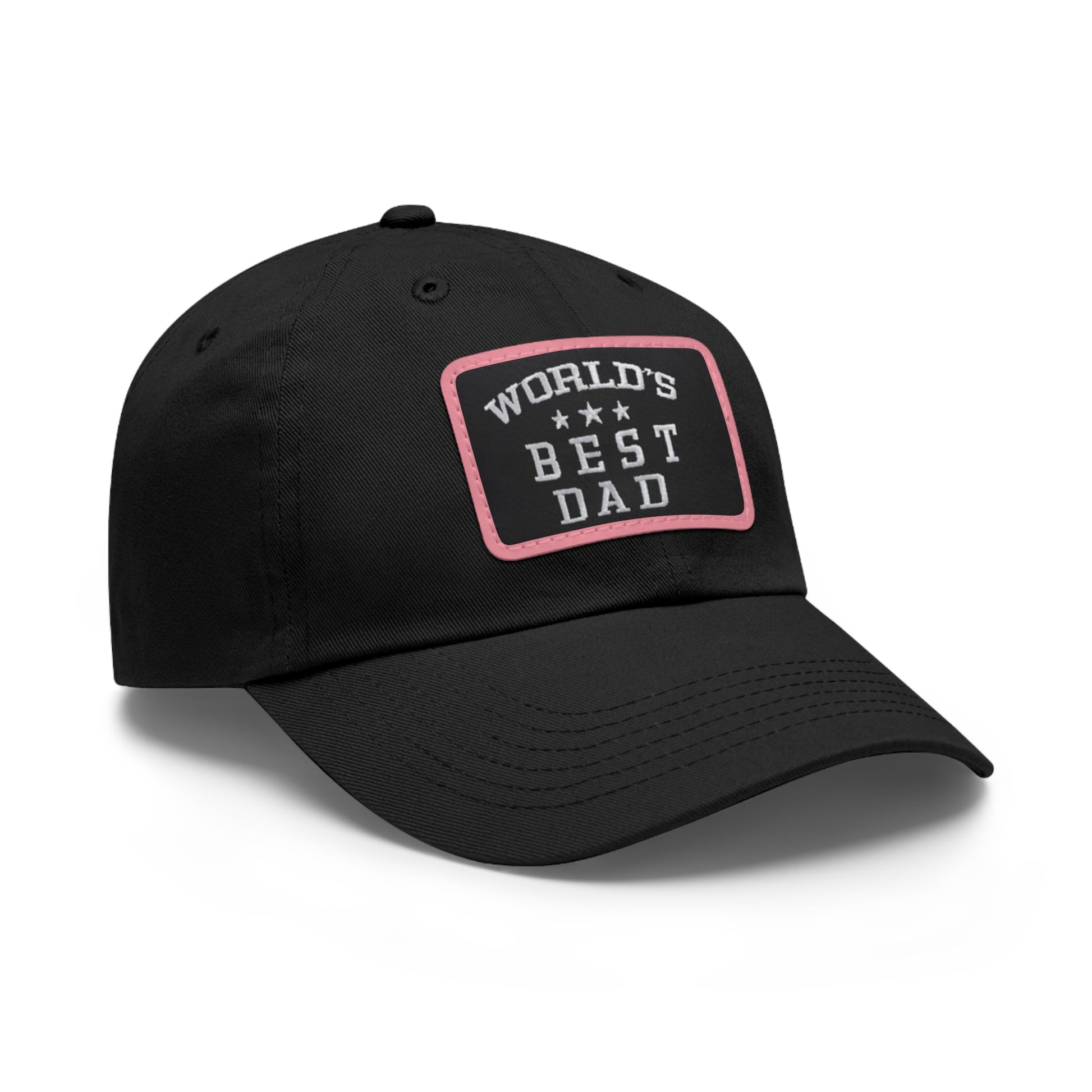 World's Best Dad Leather Patch Dad Hat