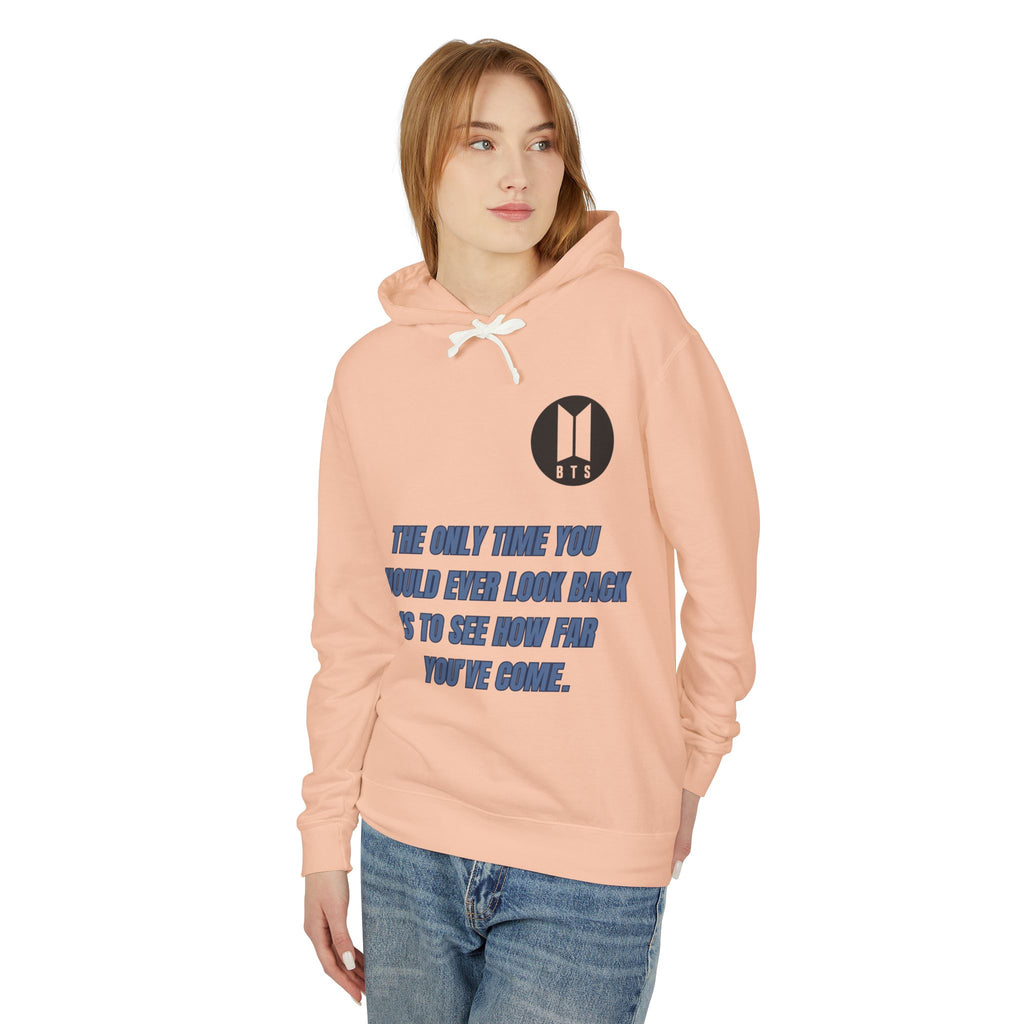 BTS Inspirational Quote Hoodie - Unisex Lightweight Sweatshirt