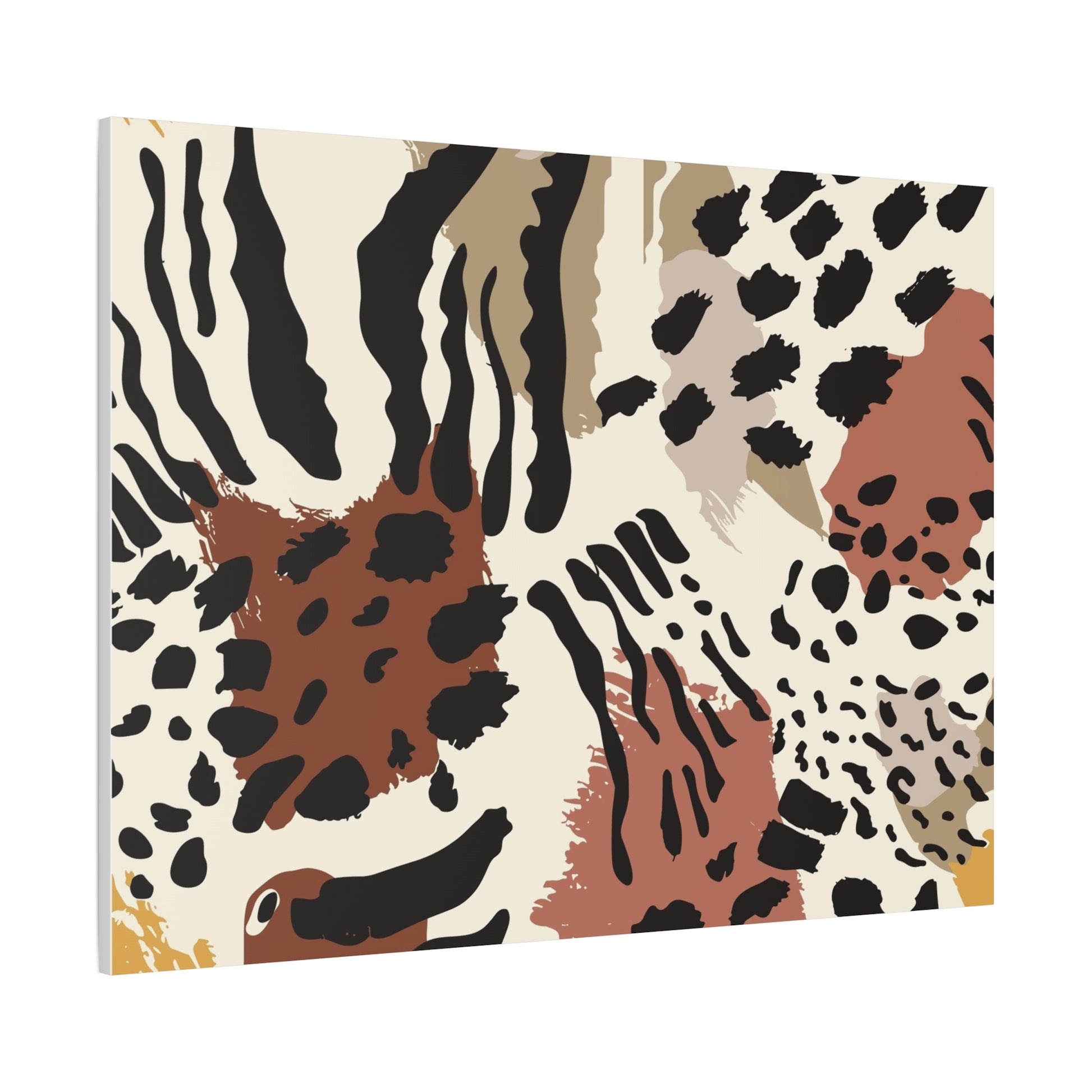 Abstract Animal Print Canvas Art - Modern Home Decor